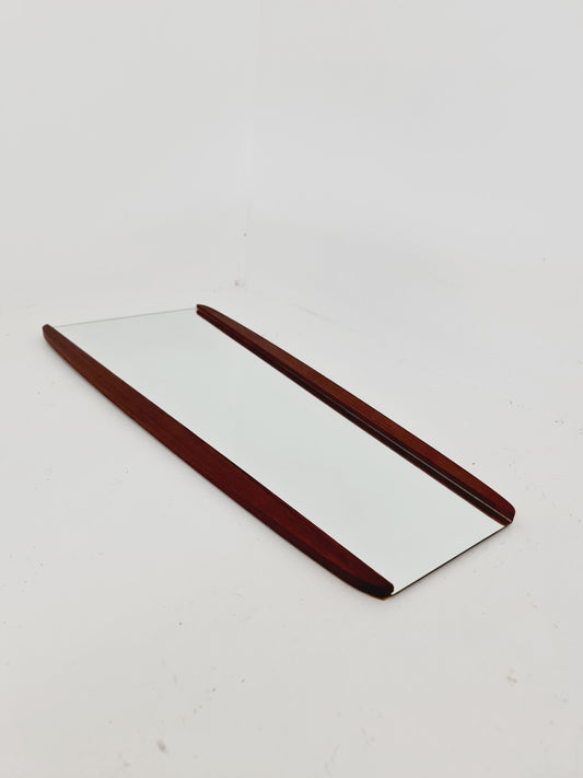 Mid century Vintage teak danish wall mirror, 1960s