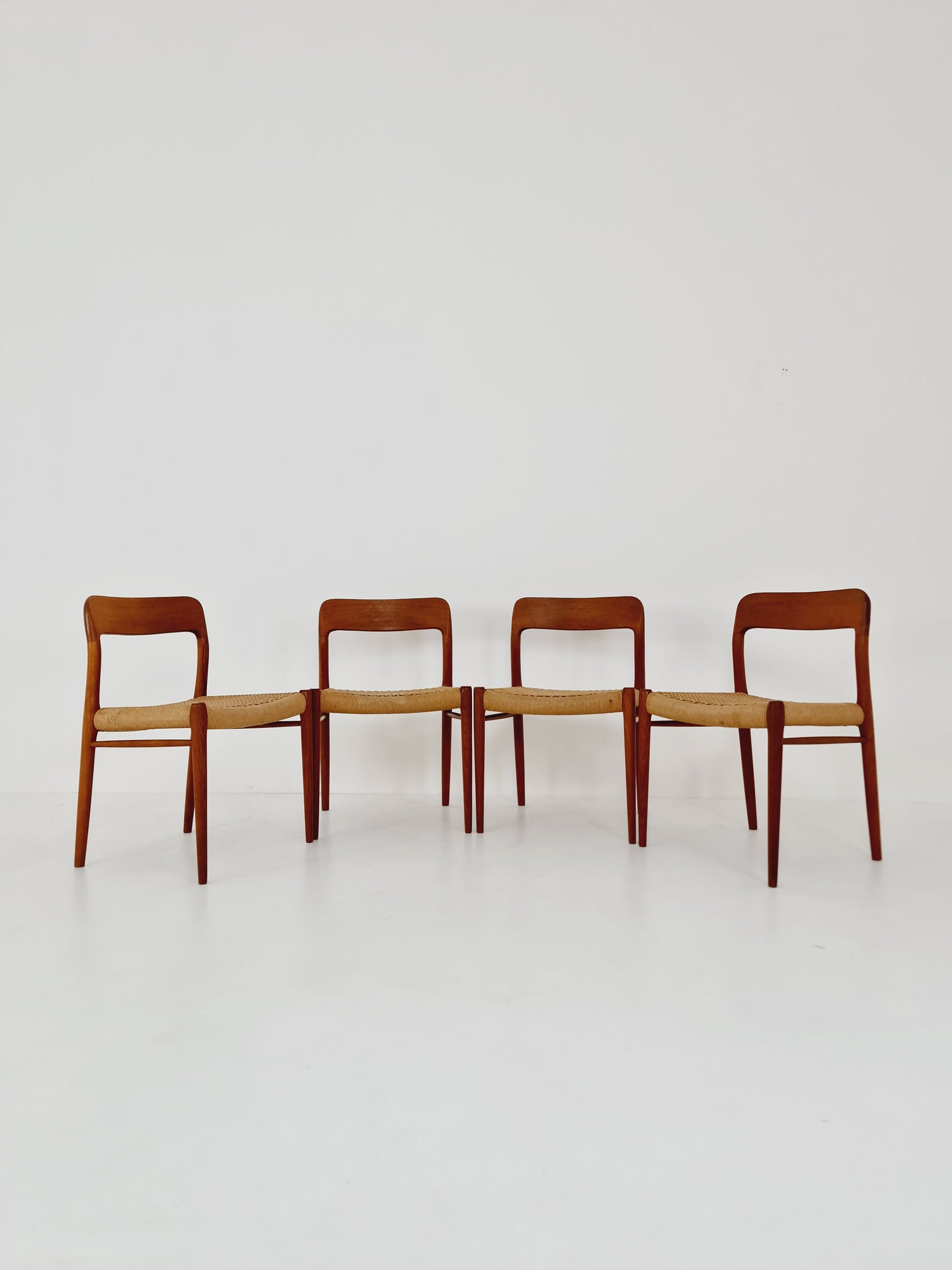 MidCentury Danish Teak Dining Chairs Niels O.Moller, 1960s, set of 4