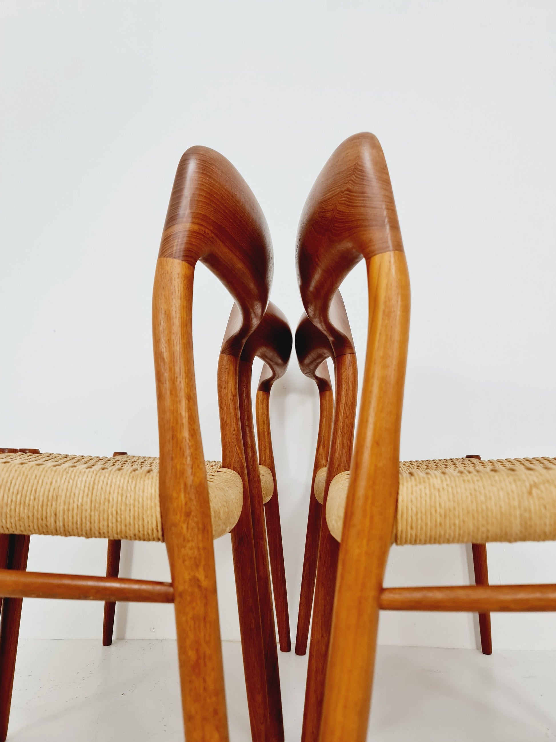 MidCentury Danish Teak Dining Chairs Niels O.Moller, 1960s, set of 4