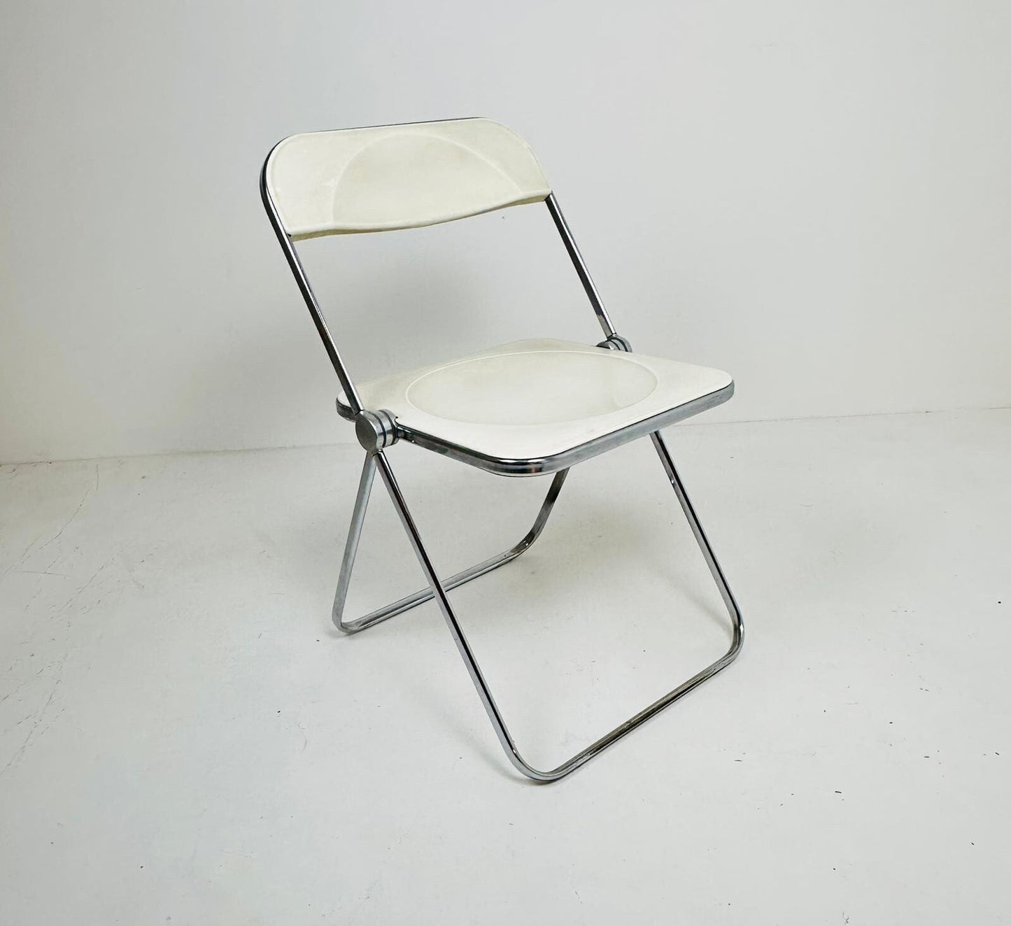 Vintage Italian Plia Folding Chair by Giancarlo Piretti for Castelli, 1970s