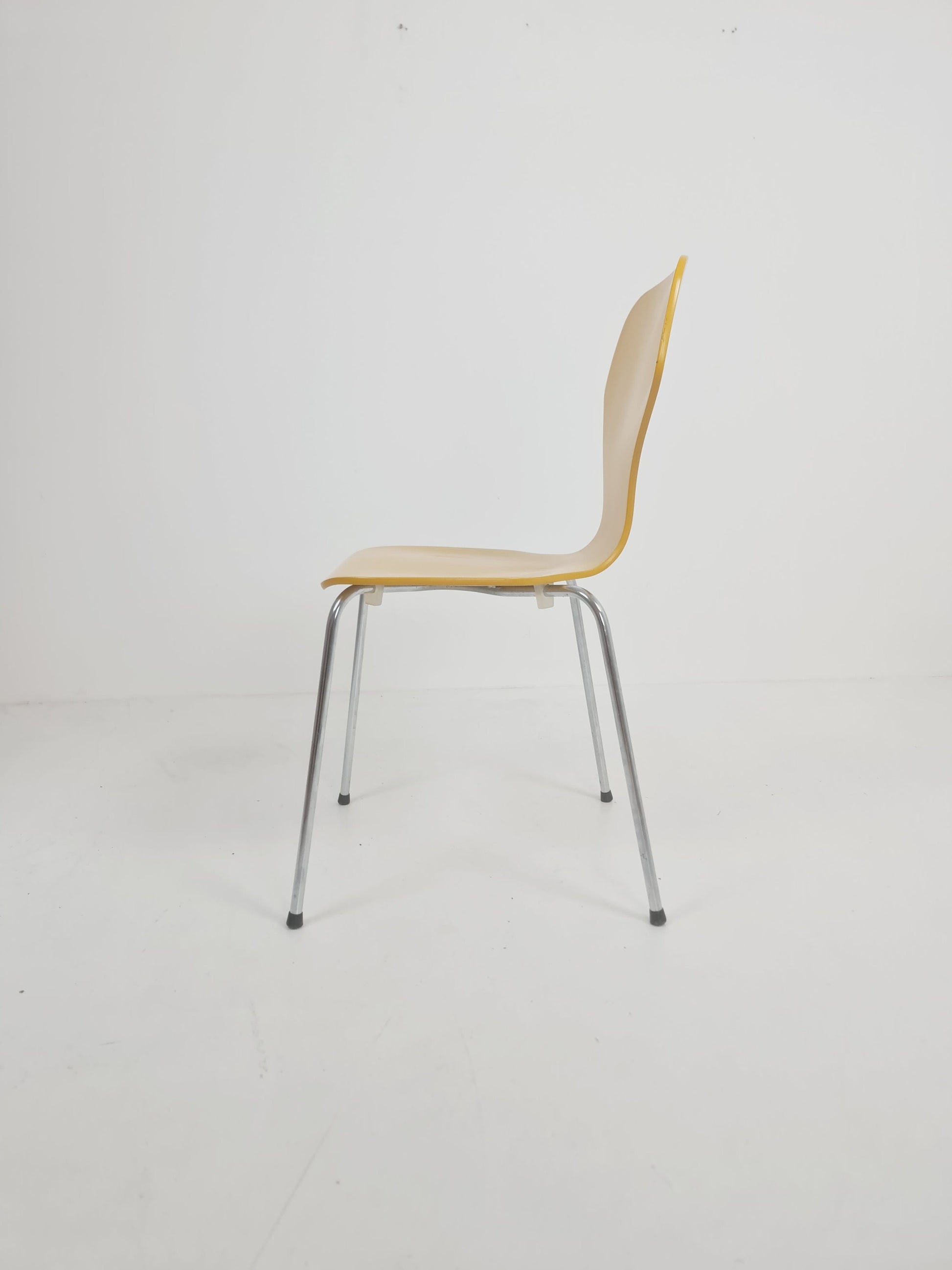 Yellow retro Danish chair by Phoenix Denmark, 1990s