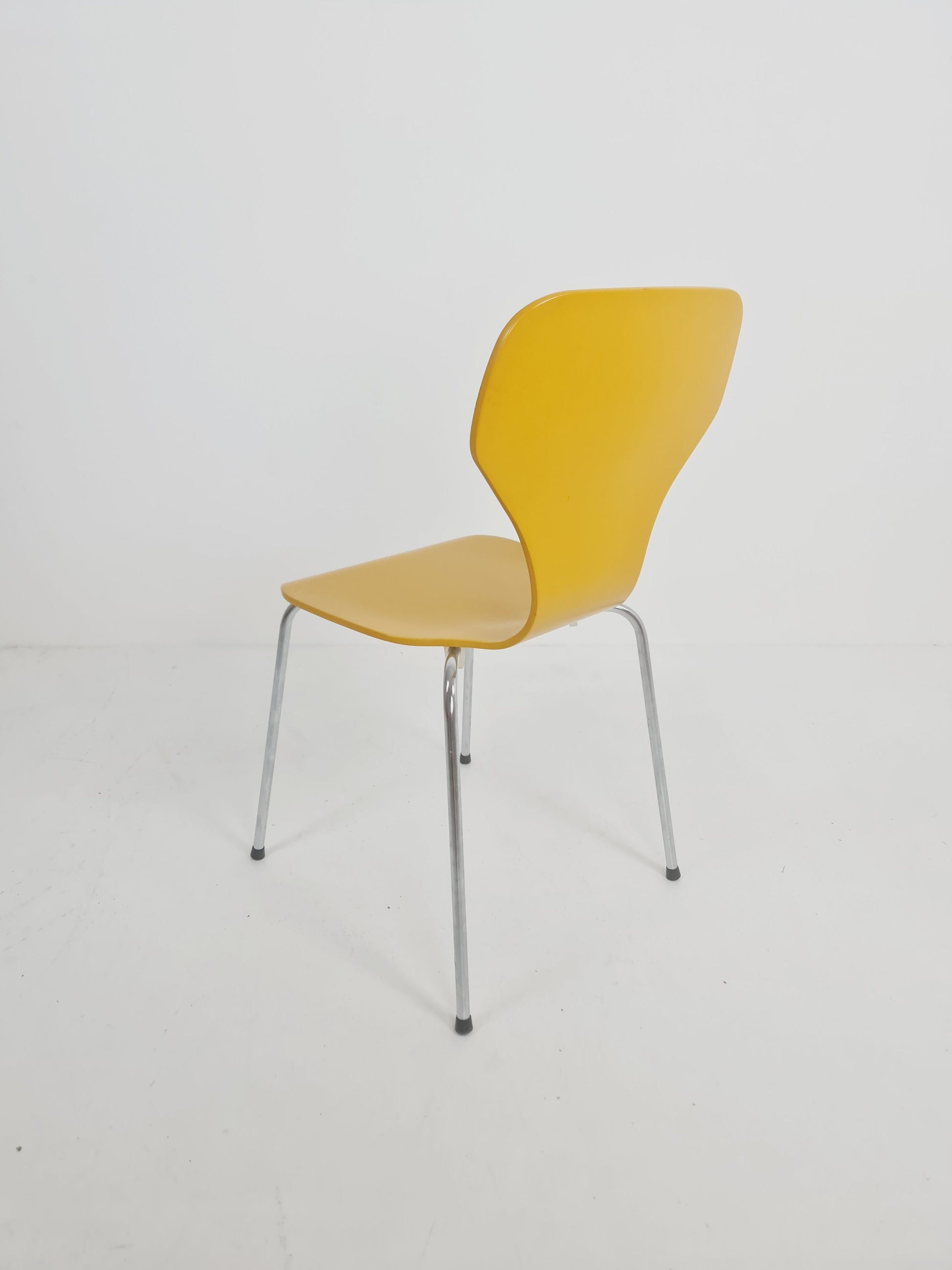 Yellow retro Danish chair by Phoenix Denmark, 1990s