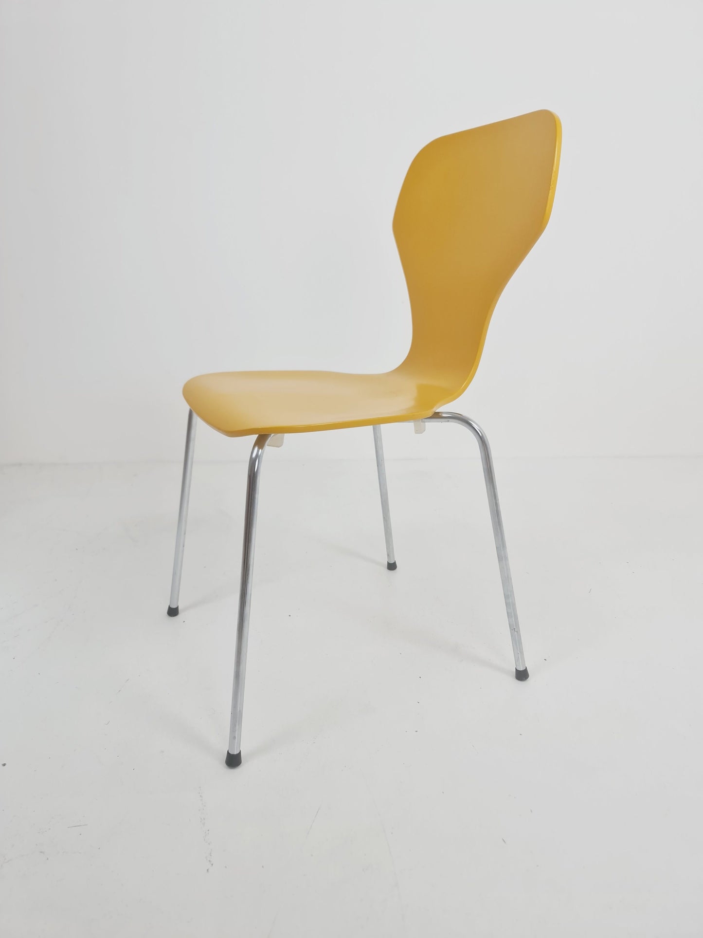Yellow retro Danish chair by Phoenix Denmark, 1990s