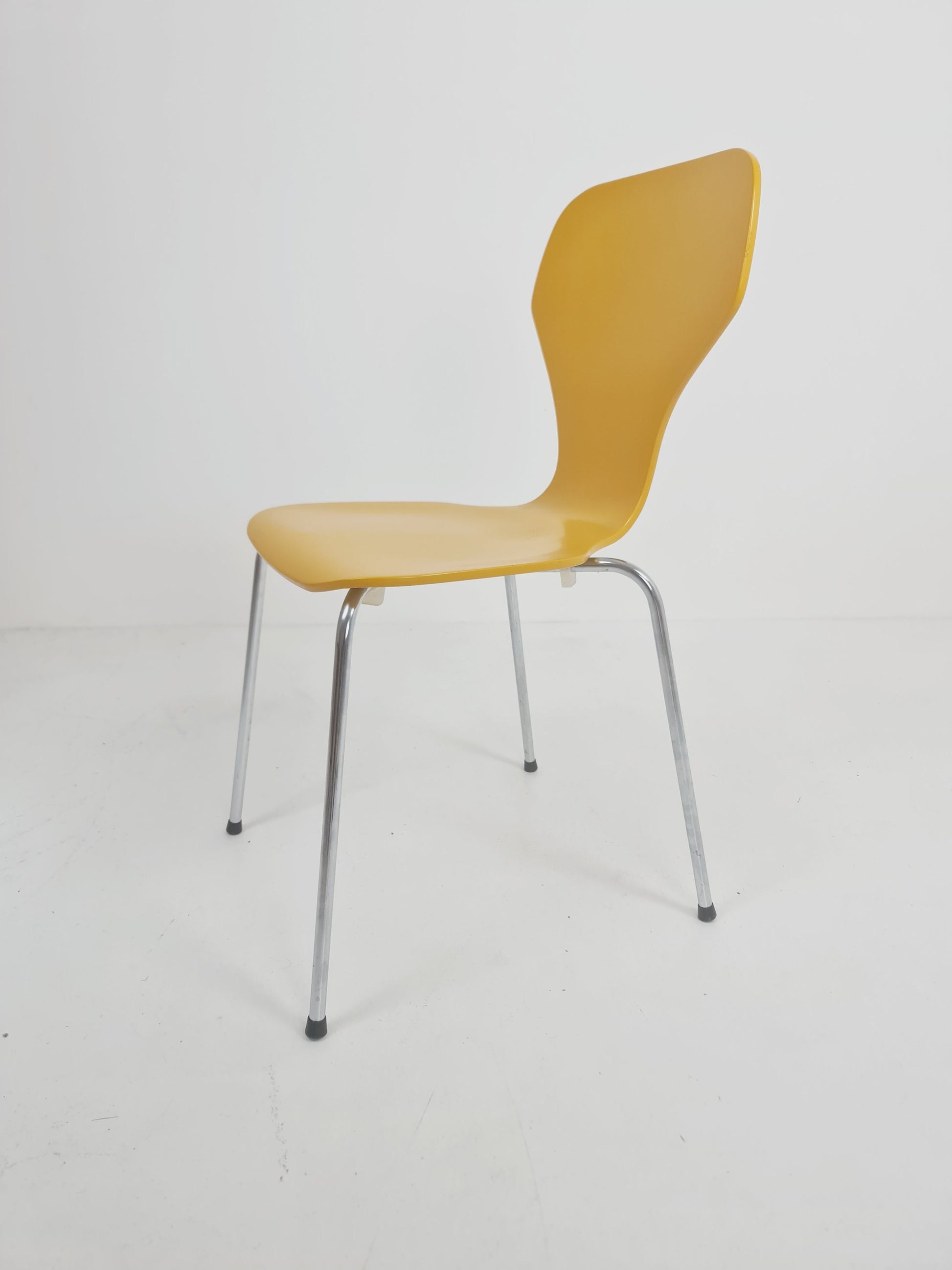 Yellow retro Danish chair by Phoenix Denmark, 1990s