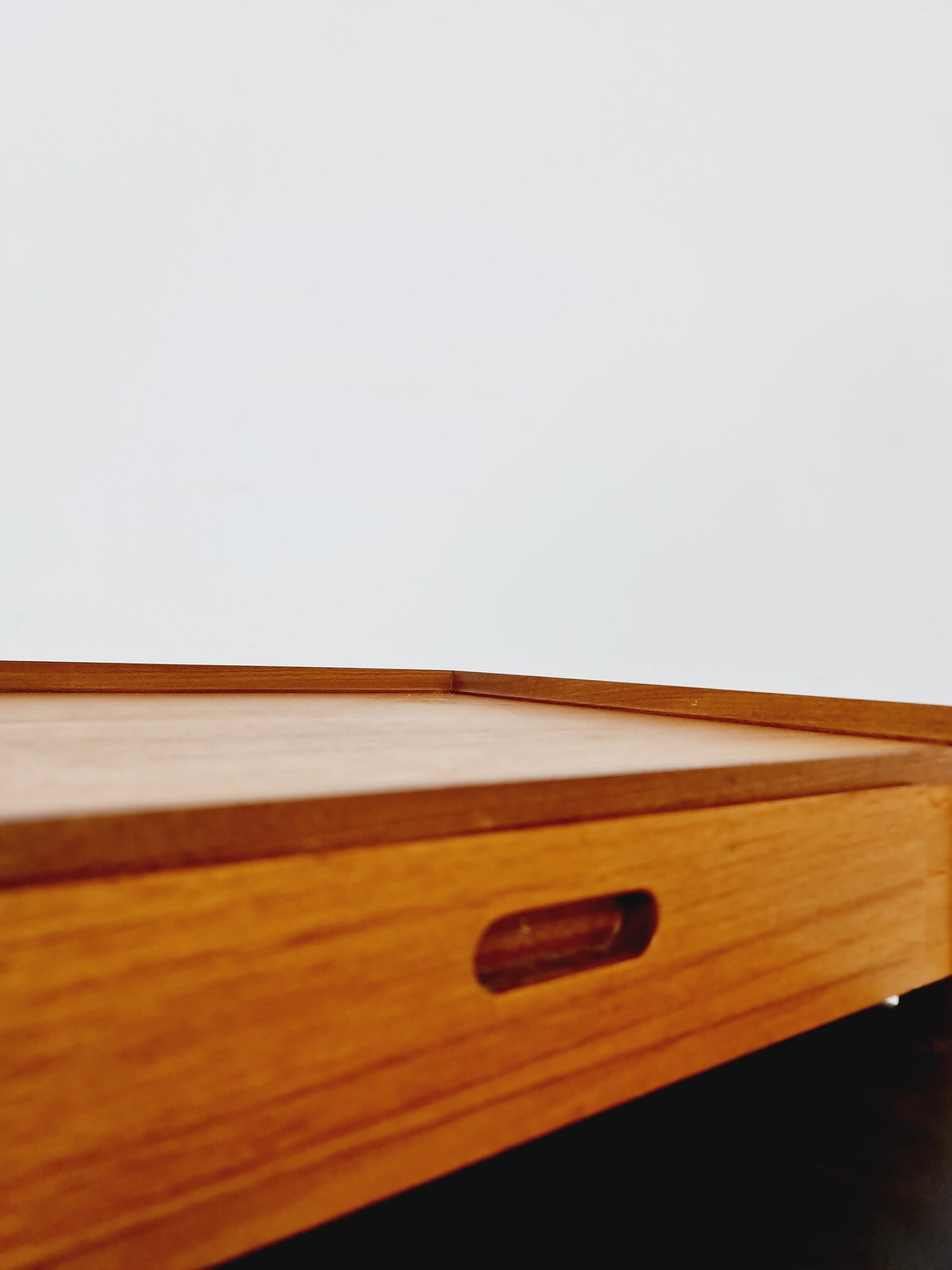 Midcentury Danish teak Side table/ Bedside table with stool, 1960s
