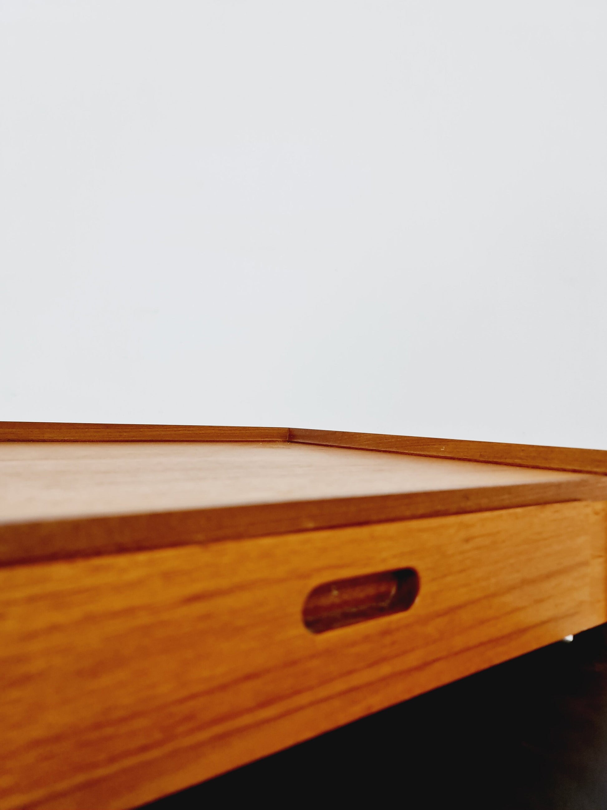 Midcentury Danish teak Side table/ Bedside table with stool, 1960s
