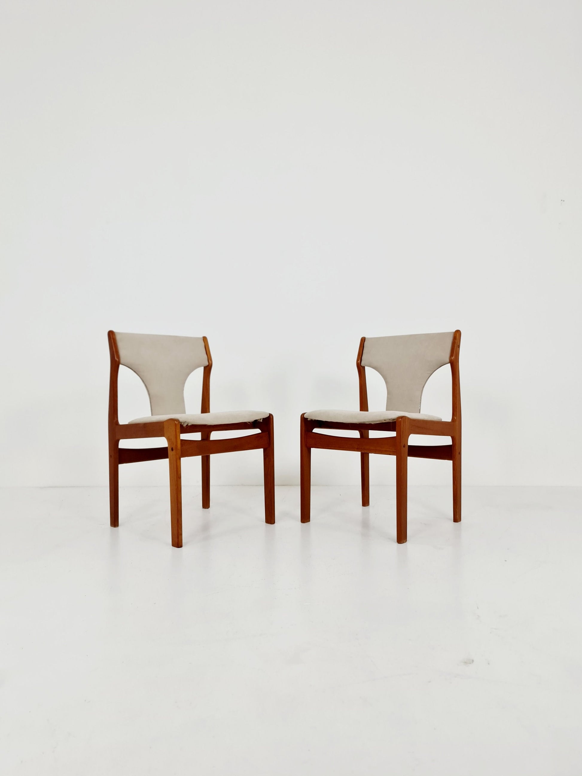 Vintage Danish teak dining charis by Erik Buch, 1960s, set of 2