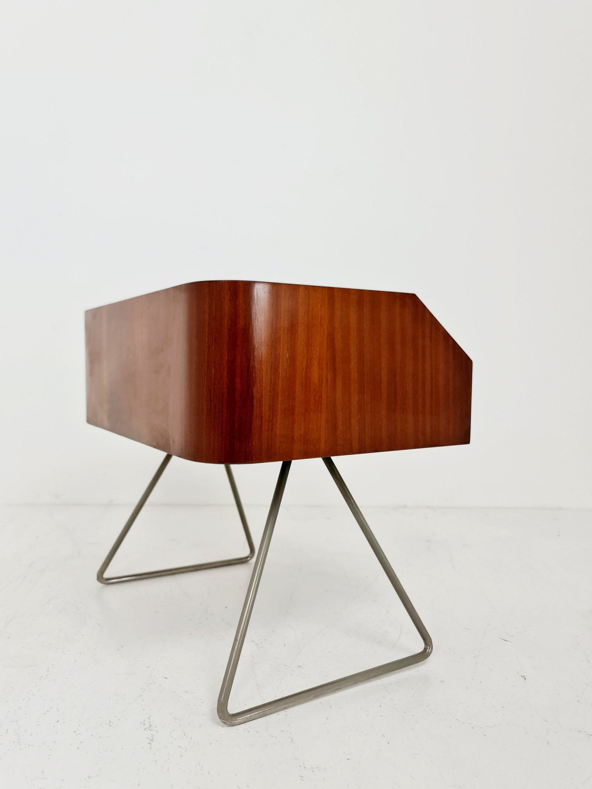 Rare German Mid century mahogany sideboard/nightstand by DeWe Möbel Germany, 1950s