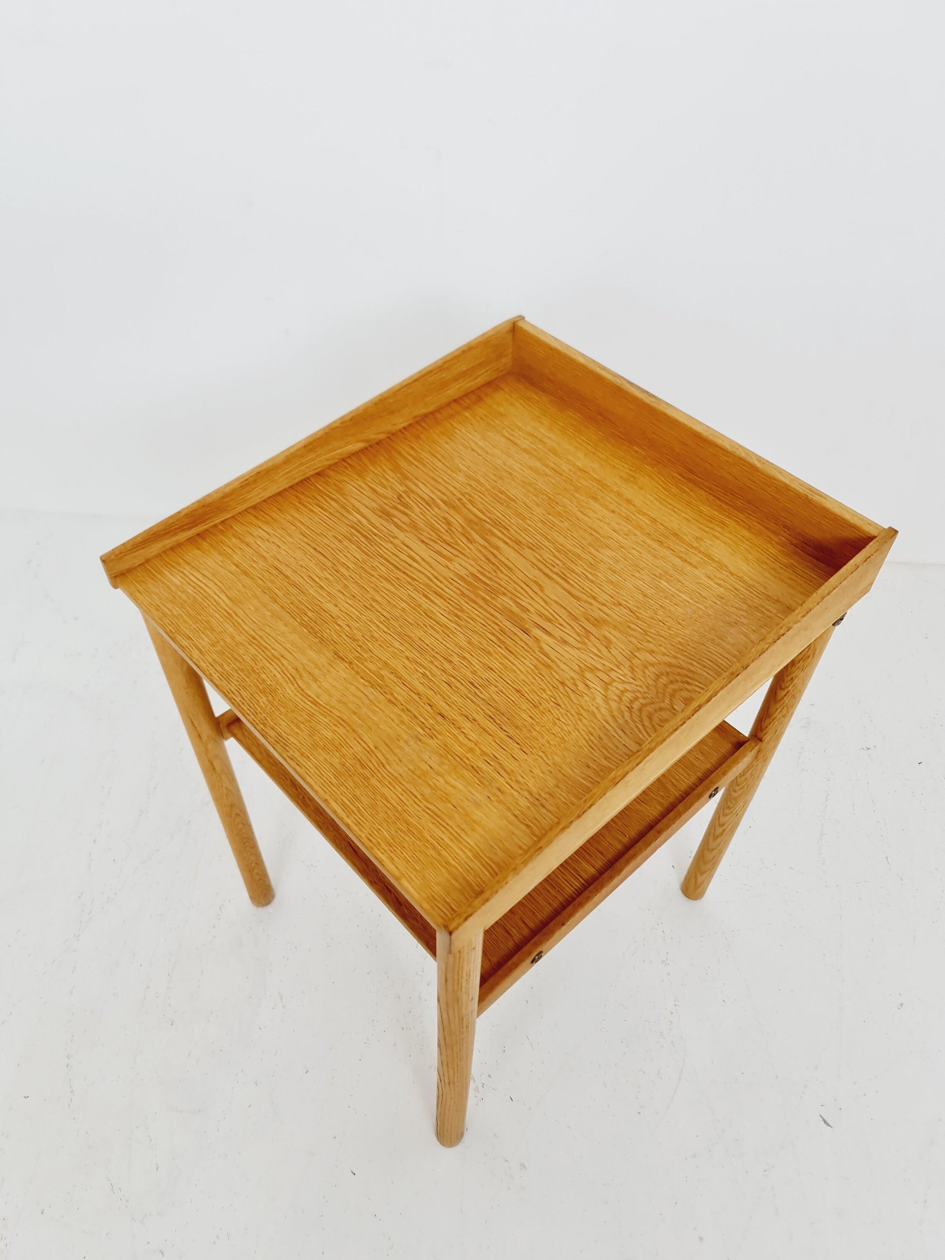 Midcentury Scandinavian oak Vintage Side table/ Bedside table, 1960s