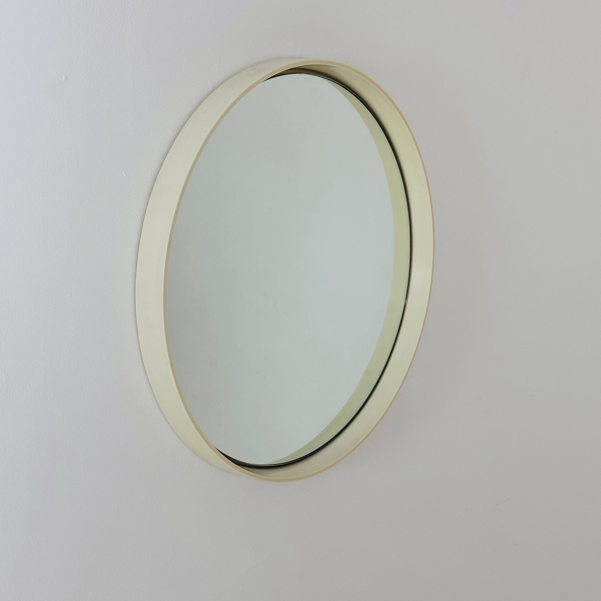 Space Age \Mid-Century Round Mirrror, 1970s