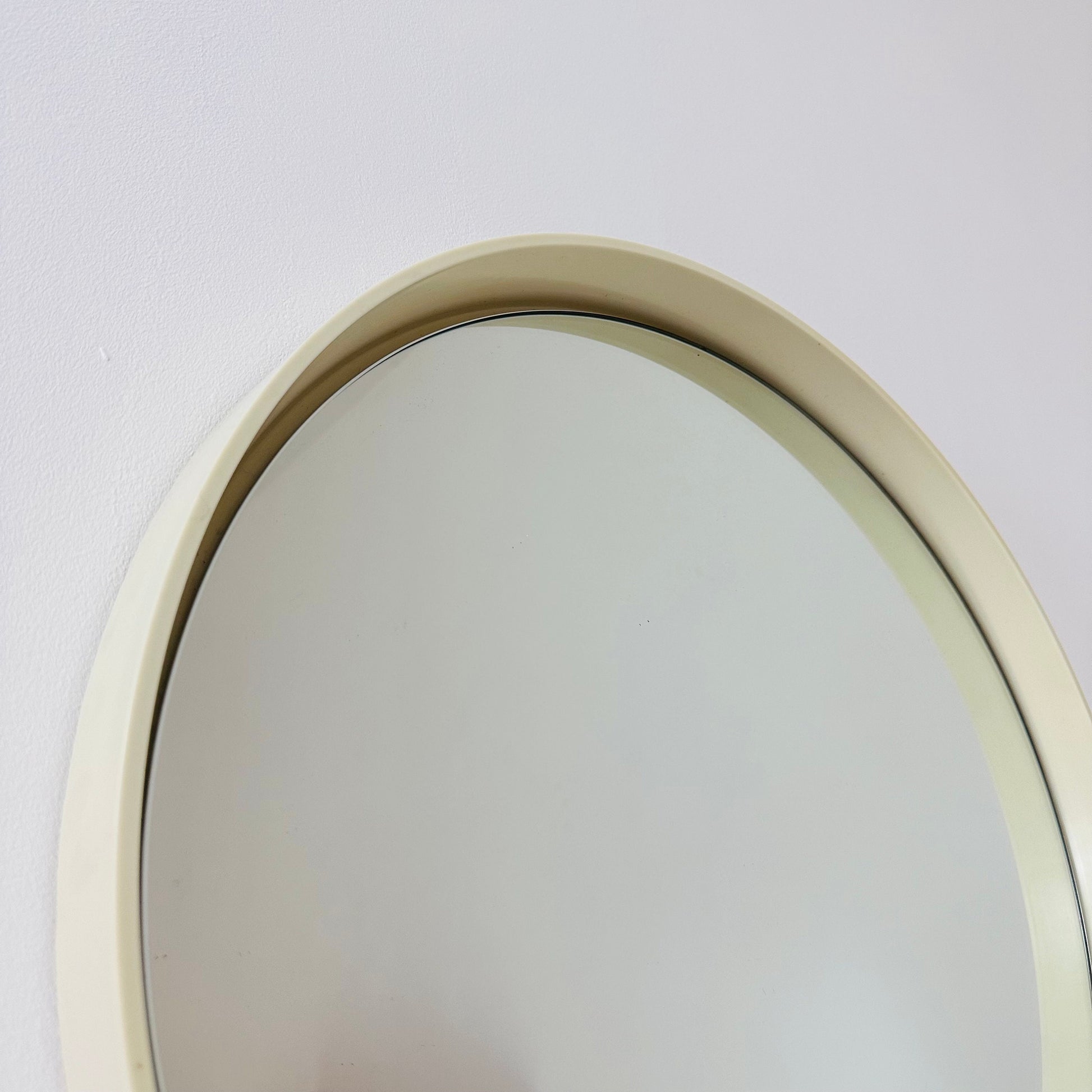 Space Age \Mid-Century Round Mirrror, 1970s