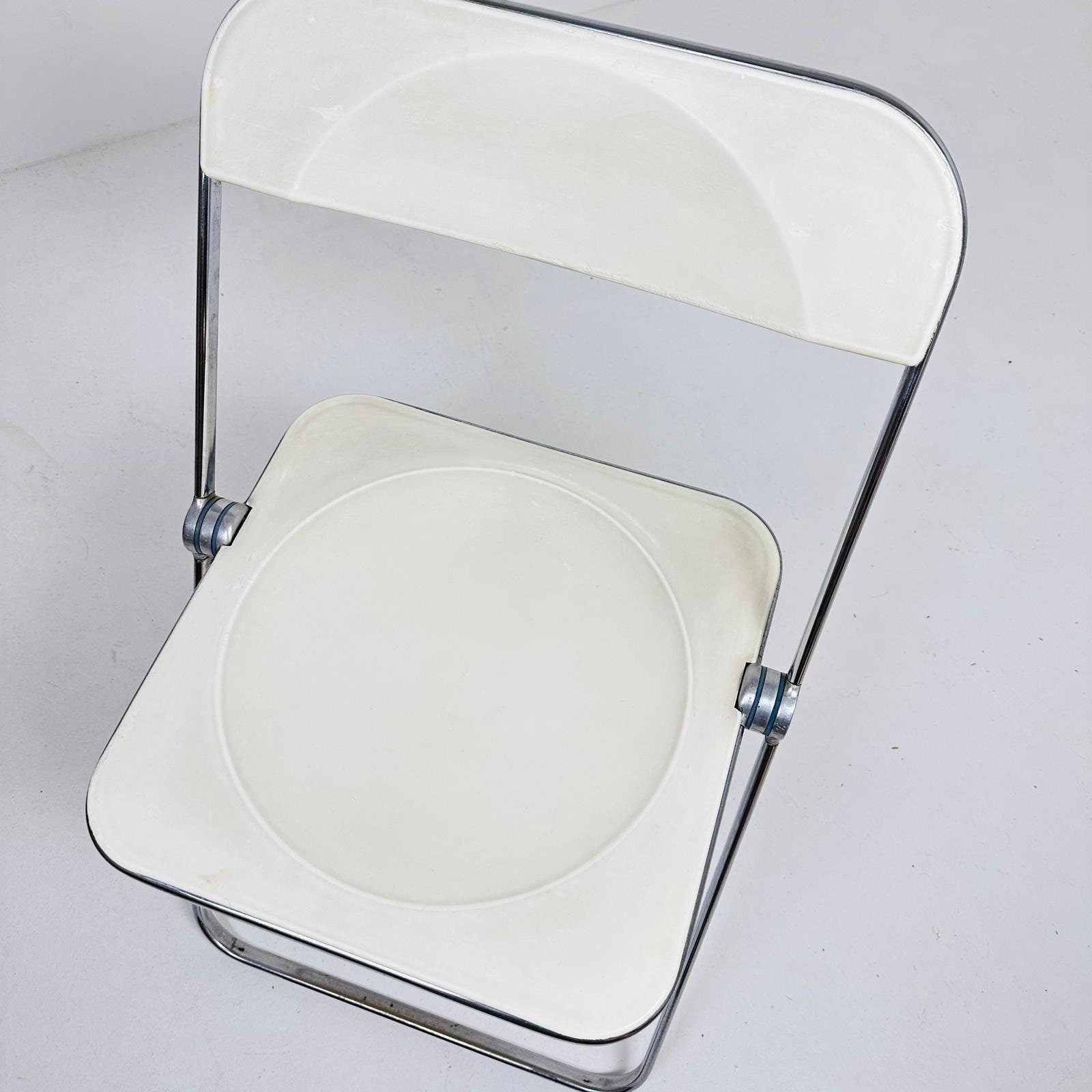 Vintage Italian Plia Folding Chair by Giancarlo Piretti for Castelli, 1970s