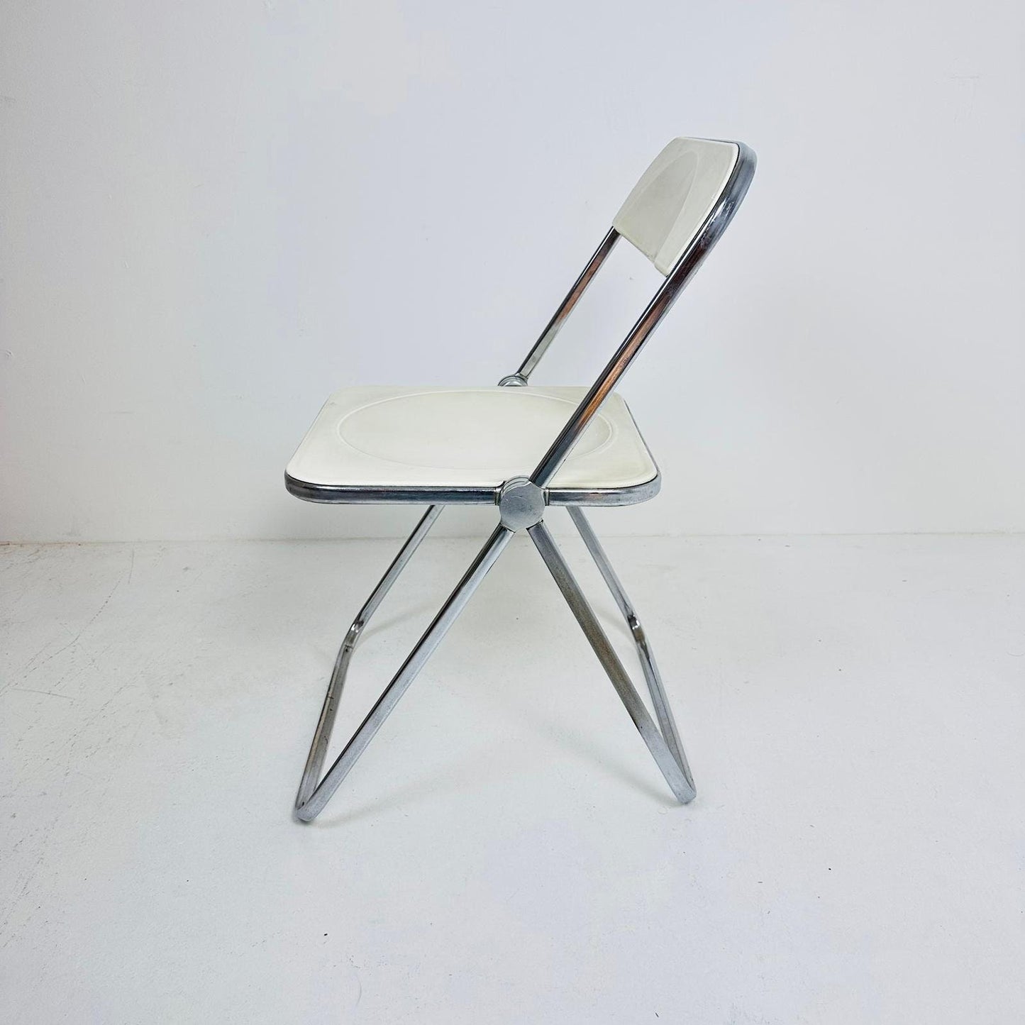 Vintage Italian Plia Folding Chair by Giancarlo Piretti for Castelli, 1970s