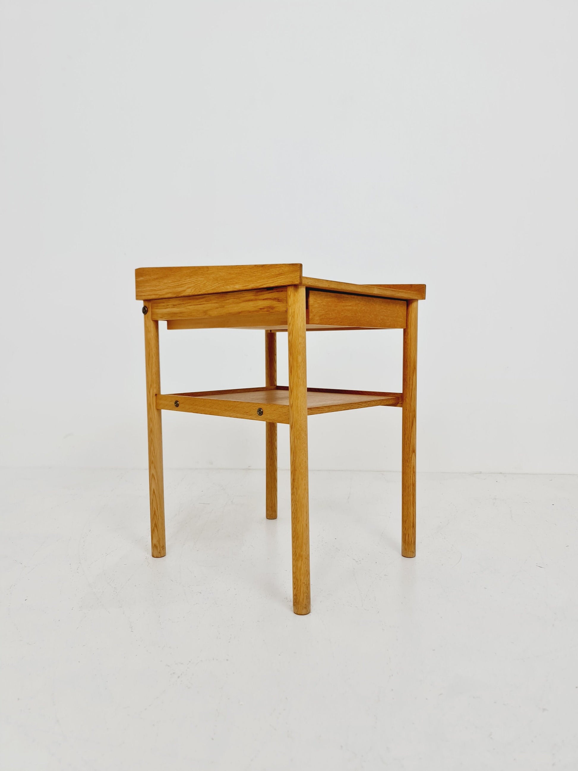Midcentury Scandinavian oak Vintage Side table/ Bedside table, 1960s