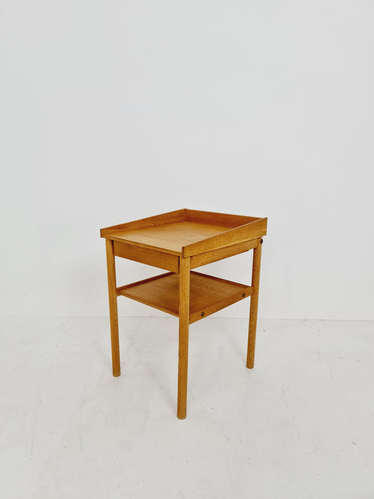 Midcentury Scandinavian oak Vintage Side table/ Bedside table, 1960s