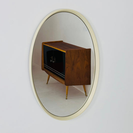 Space Age \Mid-Century Round Mirrror, 1970s