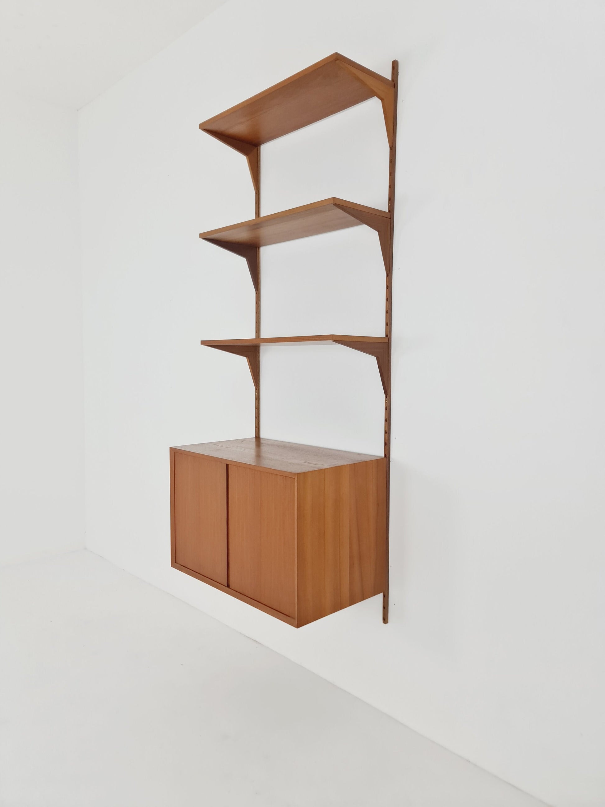 Mid century Single Danish Teak Wall Unit by Poul Cadovius for Cado, Denmark, 1960s