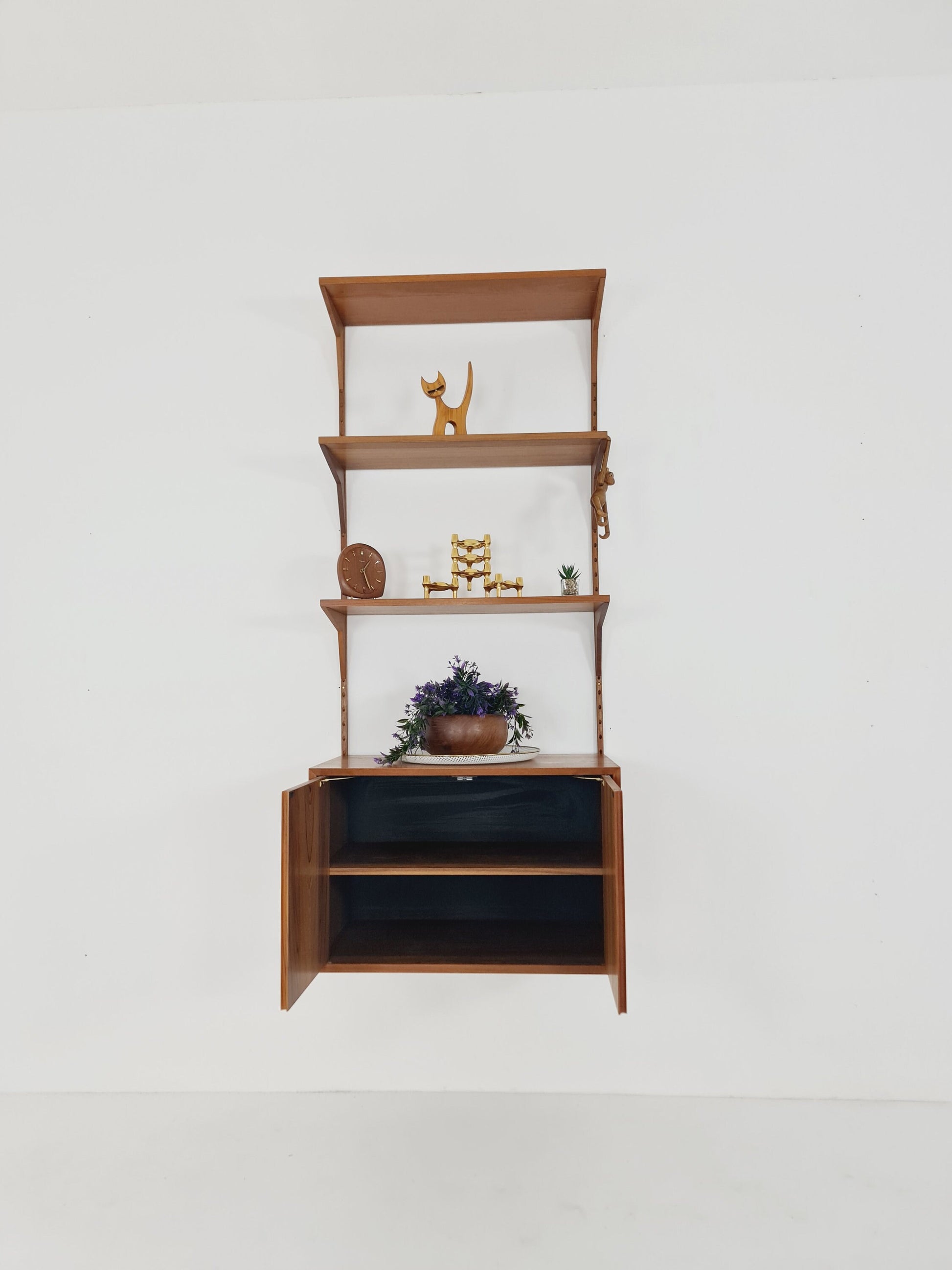 Mid century Single Danish Teak Wall Unit by Poul Cadovius for Cado, Denmark, 1960s