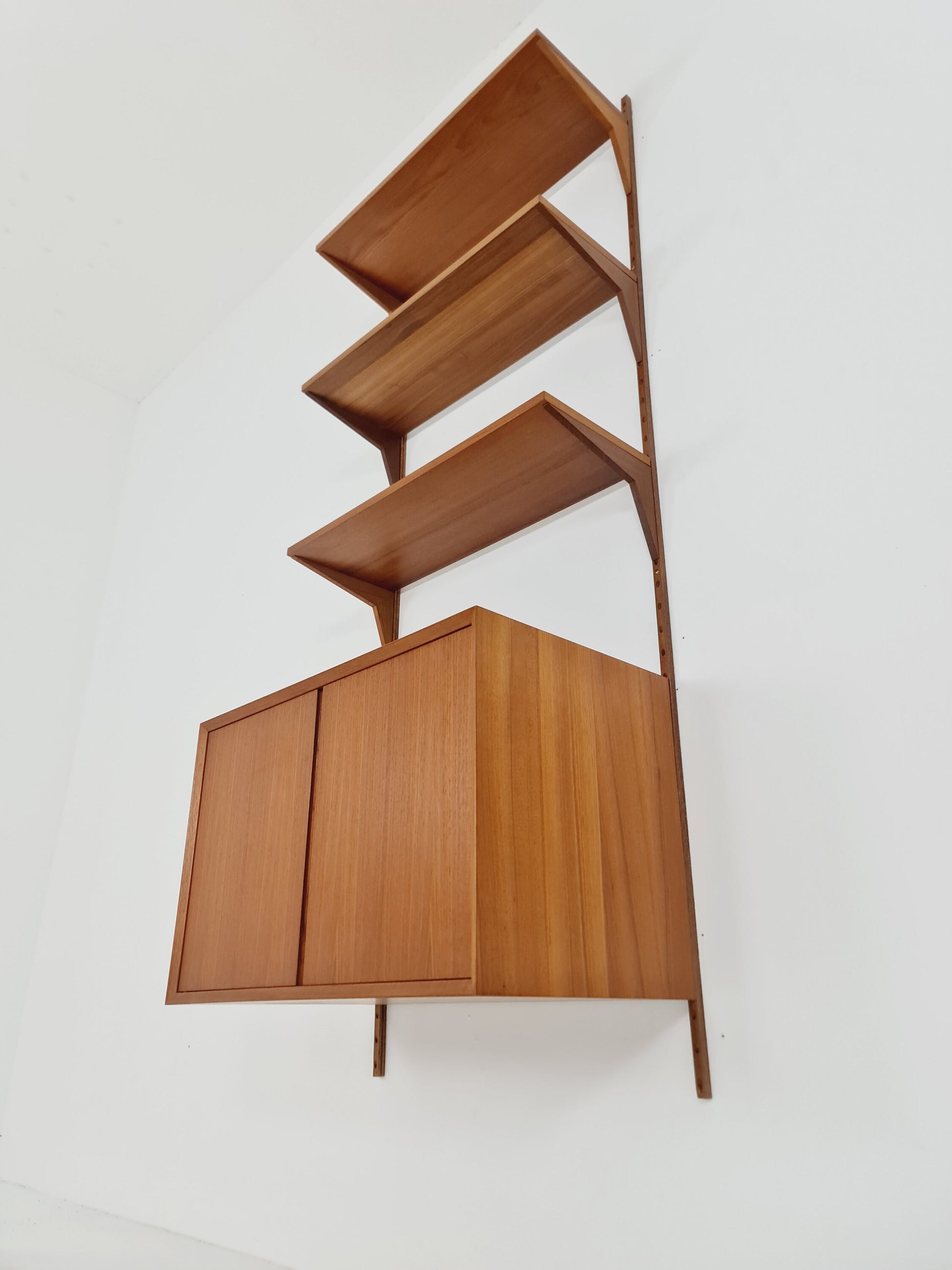 Mid century Single Danish Teak Wall Unit by Poul Cadovius for Cado, Denmark, 1960s