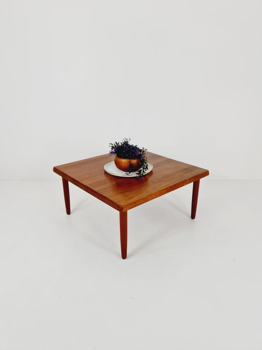 Danish Teak solid coffee table/ side table By Niels Bach for Randers Möbel, 1960s