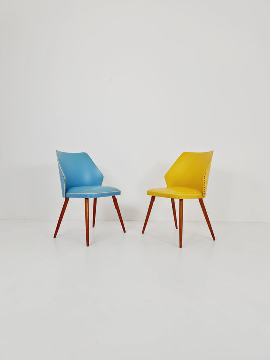 Midcentury German Cocktail Chair Rockabilly set of 2 ,1950s