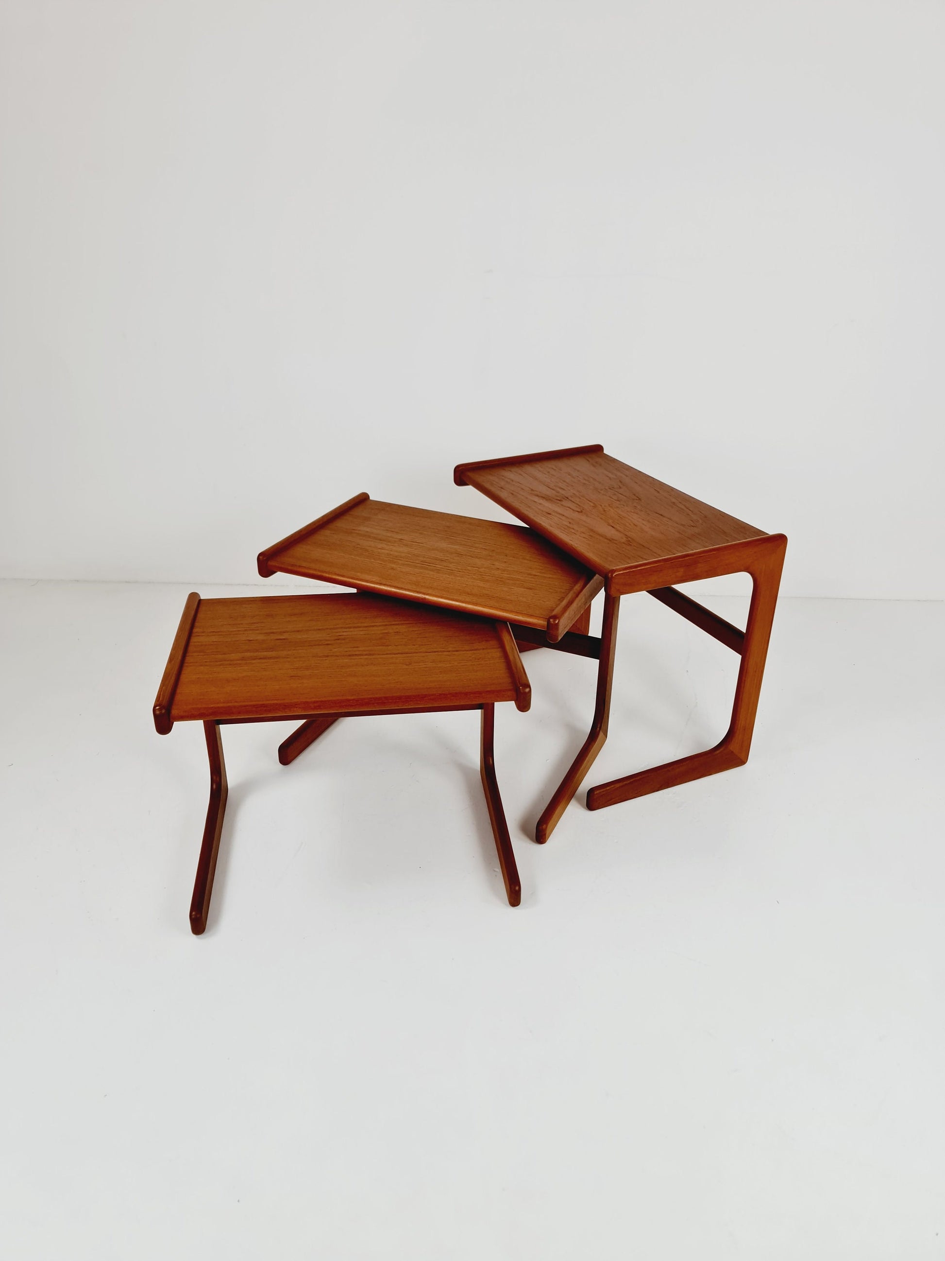 Midcentury danish teak nesting tables/ side tables by Salin Nyborg Möbler, 1960s