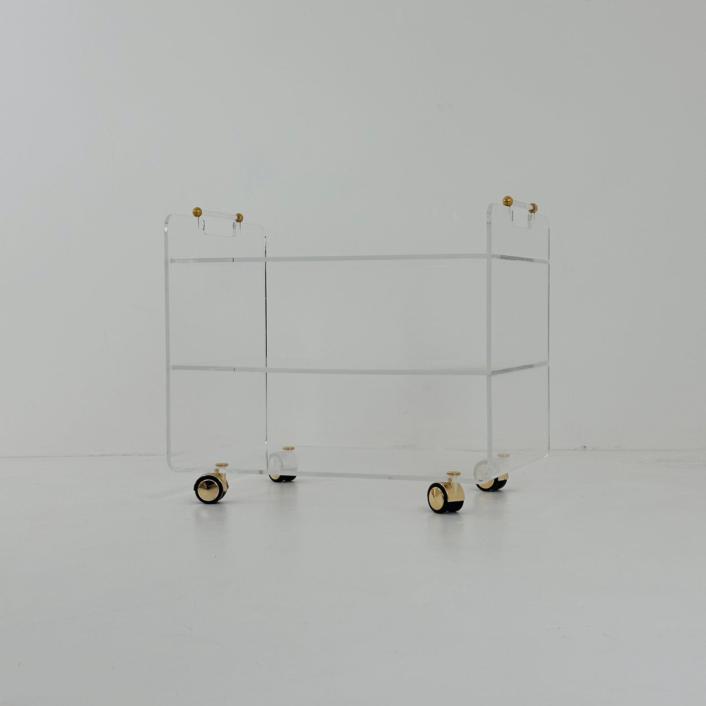 French space age serving trolley made of acrylic by David Lange, 1970s