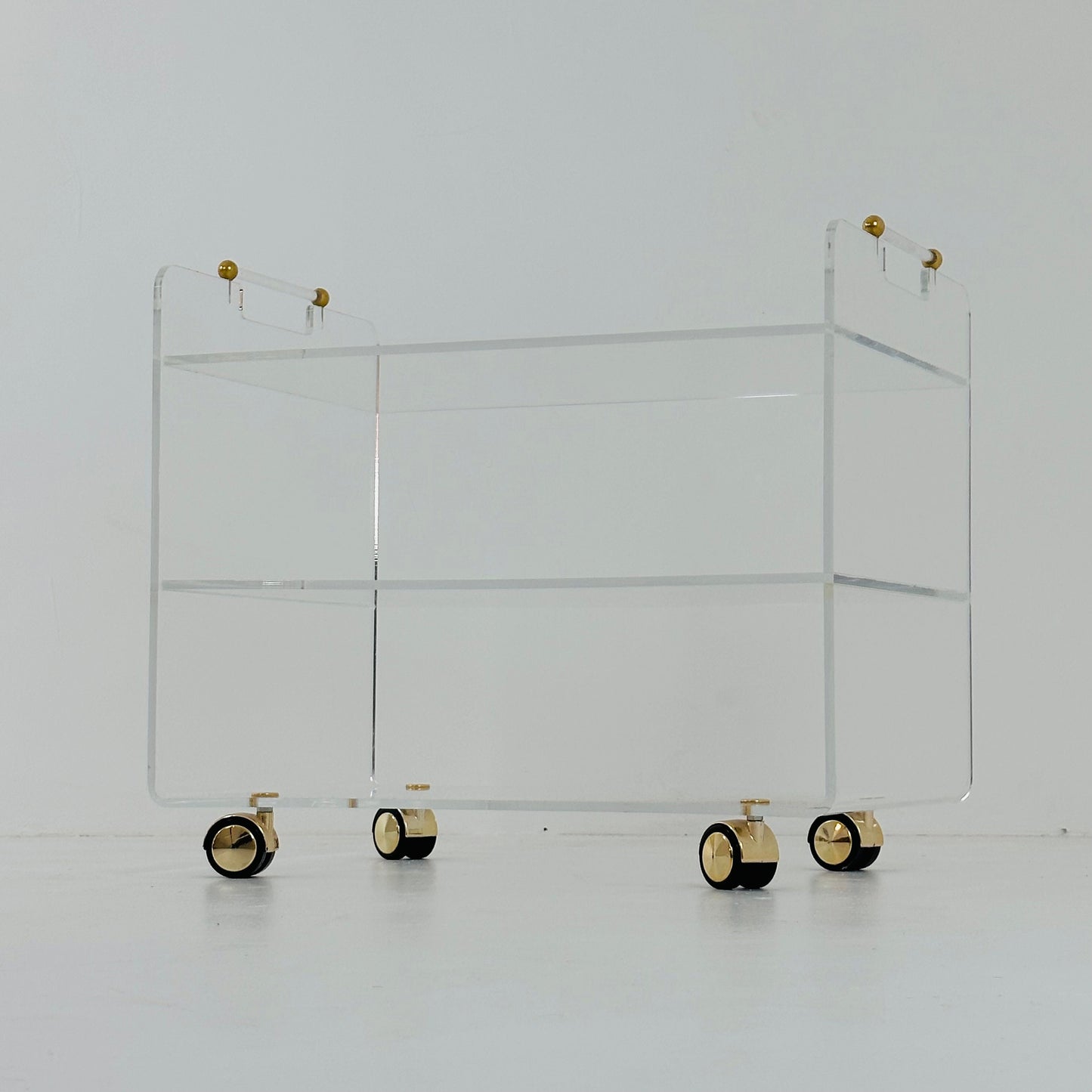 French space age serving trolley made of acrylic by David Lange, 1970s