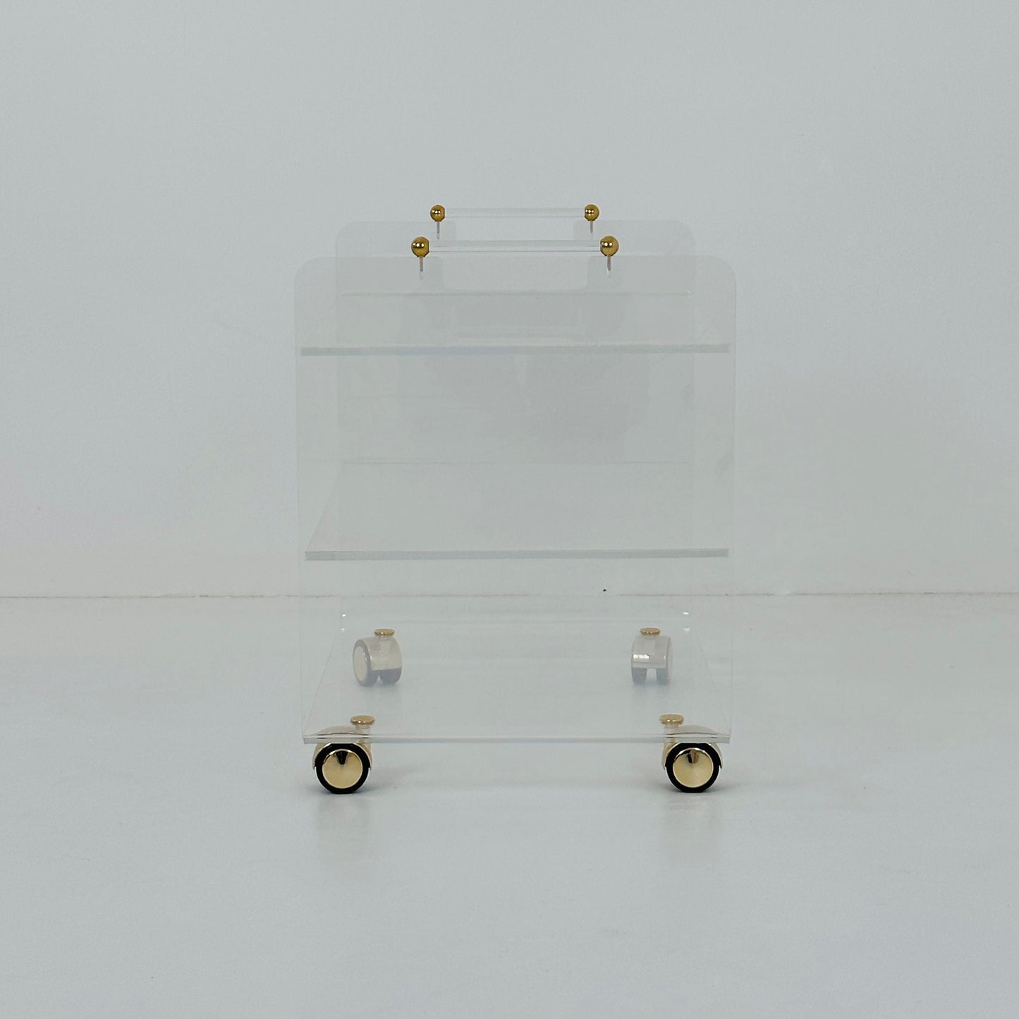 French space age serving trolley made of acrylic by David Lange, 1970s