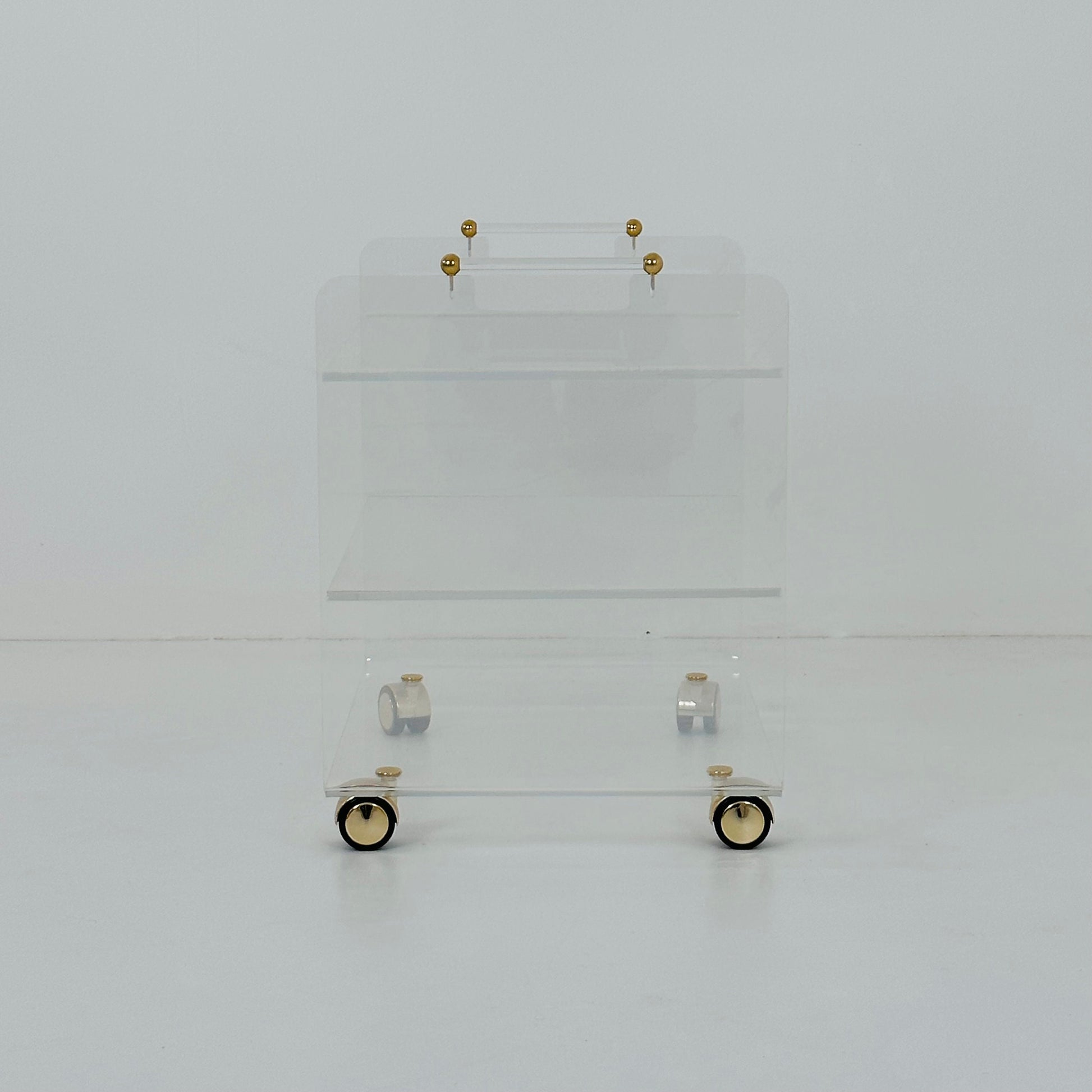 French space age serving trolley made of acrylic by David Lange, 1970s