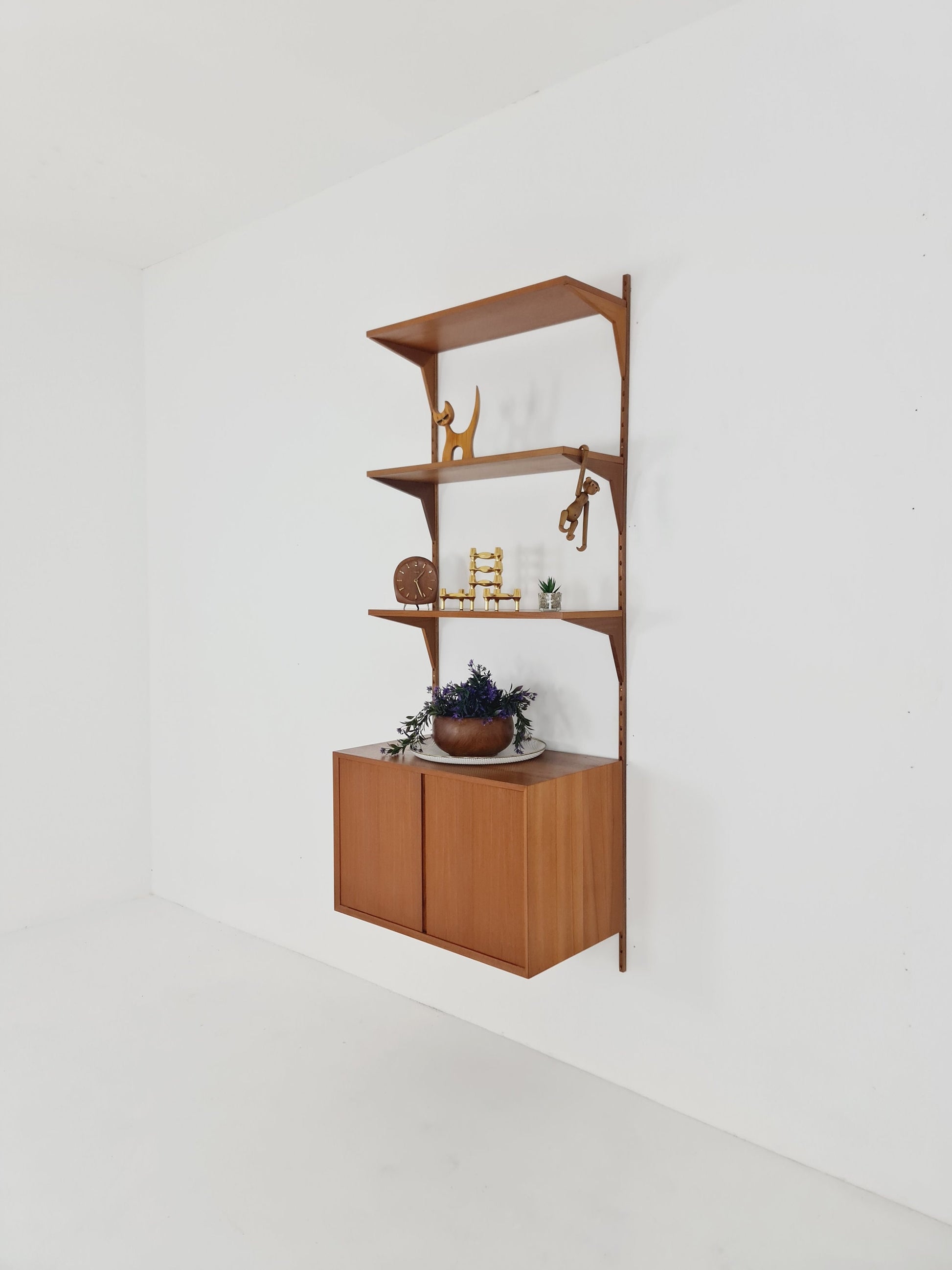 Mid century Single Danish Teak Wall Unit by Poul Cadovius for Cado, Denmark, 1960s