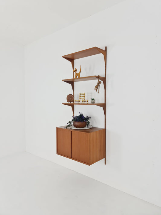 Mid century Single Danish Teak Wall Unit by Poul Cadovius for Cado, Denmark, 1960s