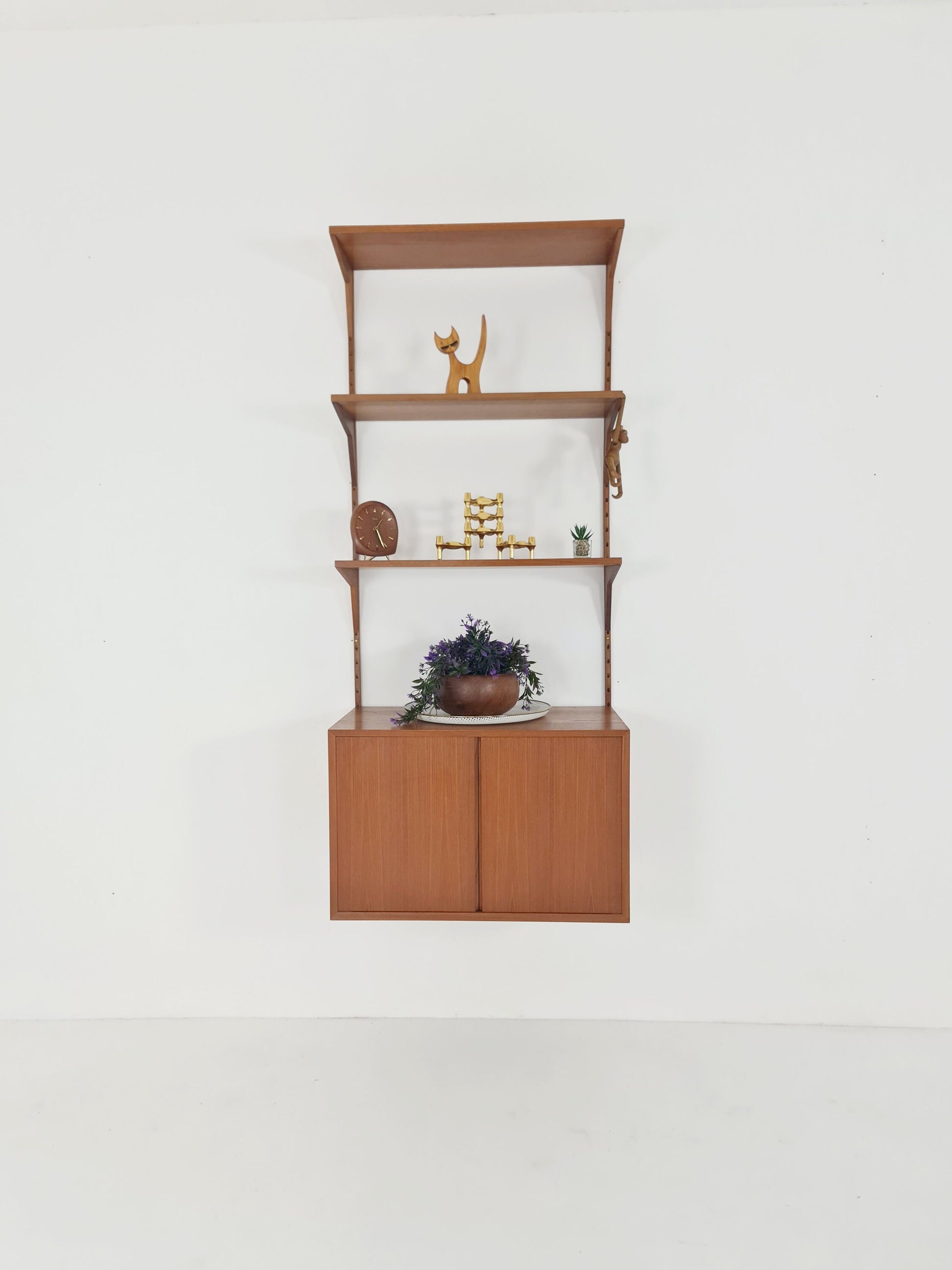 Mid century Single Danish Teak Wall Unit by Poul Cadovius for Cado, Denmark, 1960s