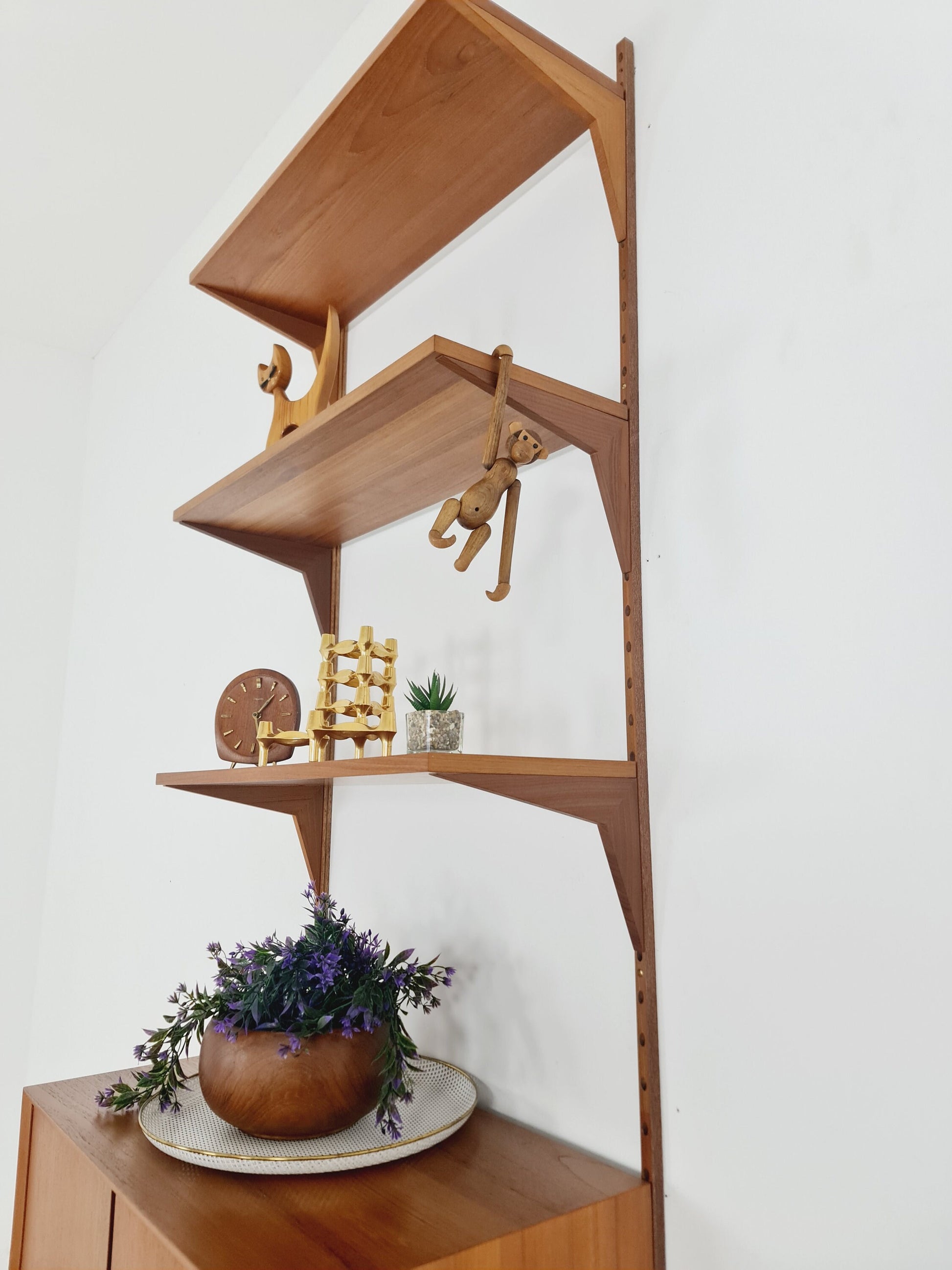 Mid century Single Danish Teak Wall Unit by Poul Cadovius for Cado, Denmark, 1960s