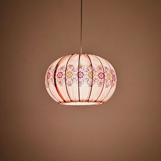 Mid century Textil pendant lamp 1960s Germany