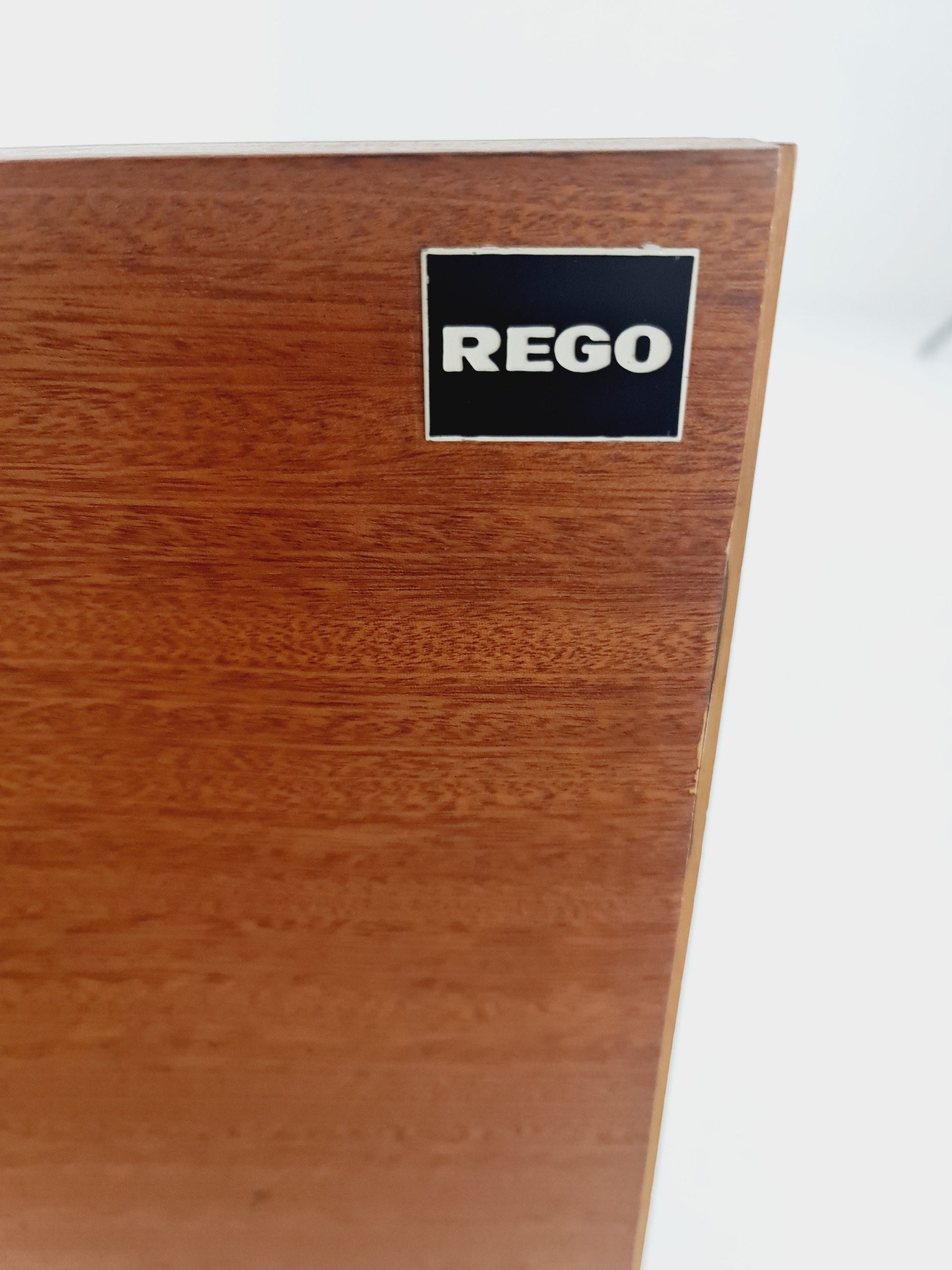 Mid century teak German modern cabinet, sideboard By Rego 60s