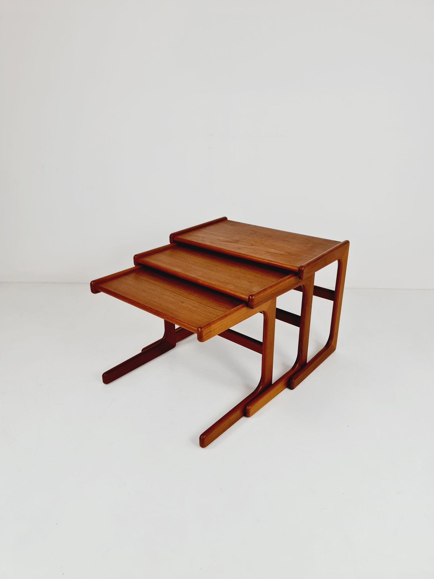 Midcentury danish teak nesting tables/ side tables by Salin Nyborg Möbler, 1960s