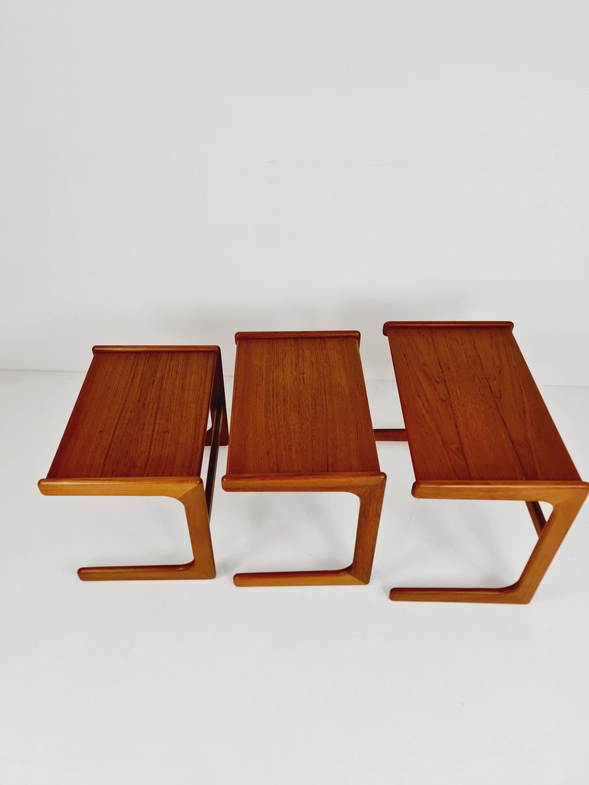Midcentury danish teak nesting tables/ side tables by Salin Nyborg Möbler, 1960s