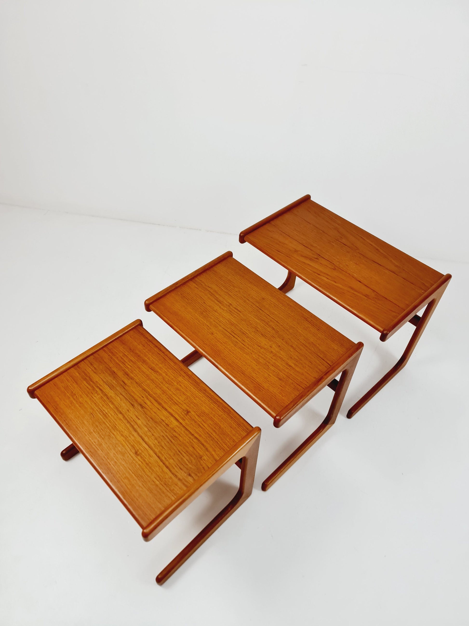 Midcentury danish teak nesting tables/ side tables by Salin Nyborg Möbler, 1960s