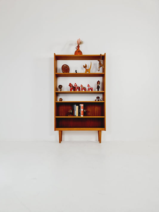 Danish freestanding vintage bookshelf system/ book case teak by Johannes Sorth, 1960s
