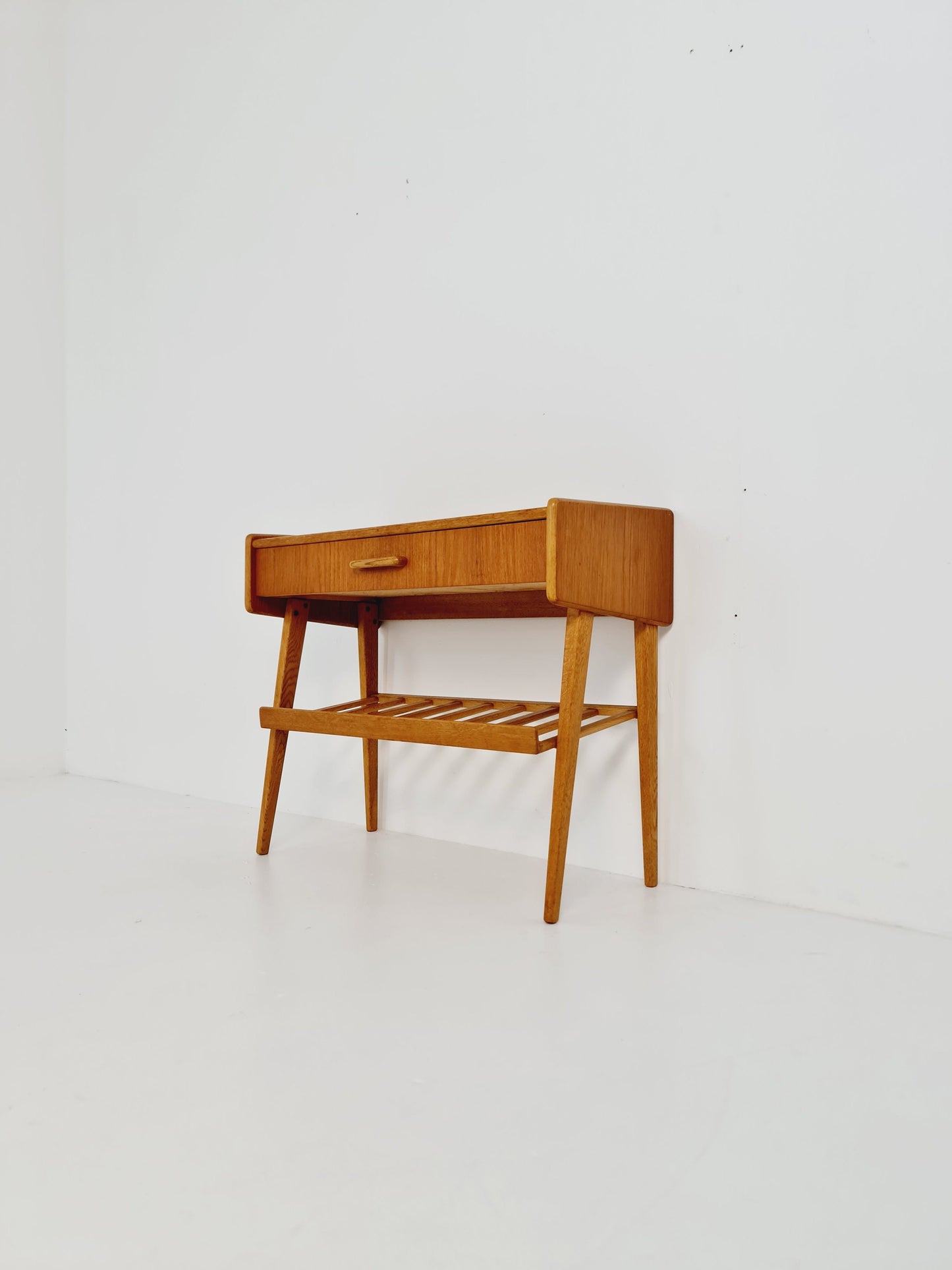 Midcentury Danish teak & oak vintage Side table/ Bedside table/ Night stand, 1960s