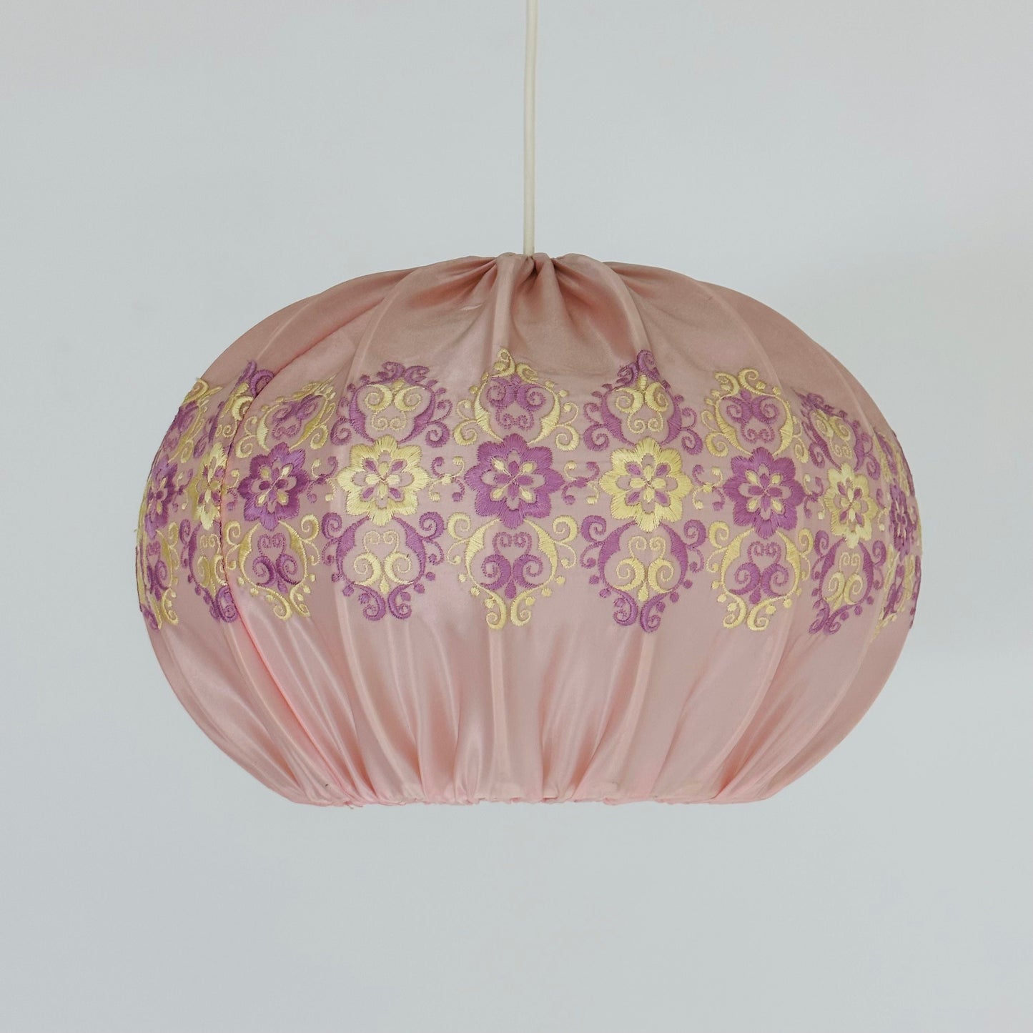 Mid century Textil pendant lamp 1960s Germany