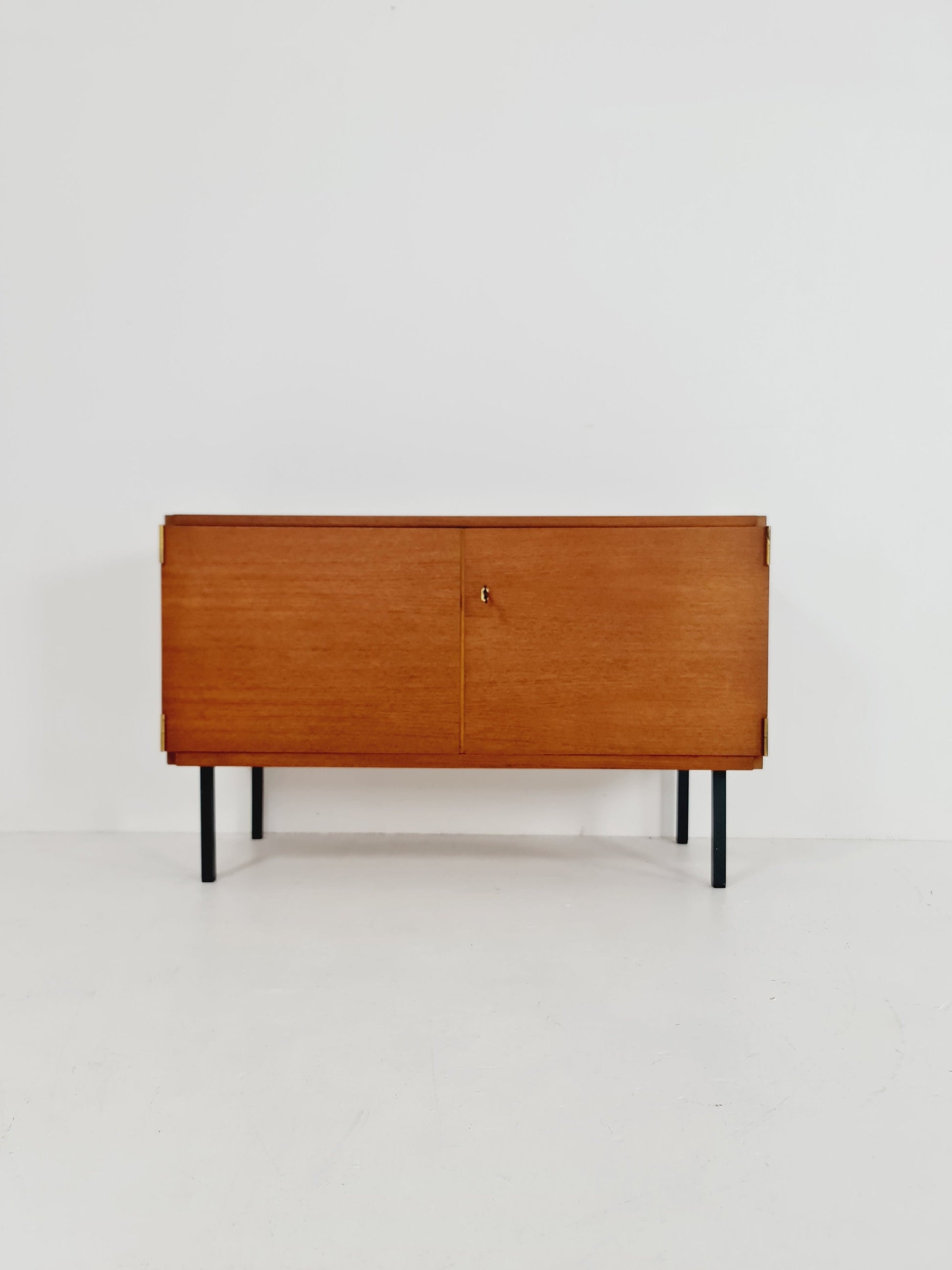 Mid century teak German modern cabinet, sideboard By Rego 60s