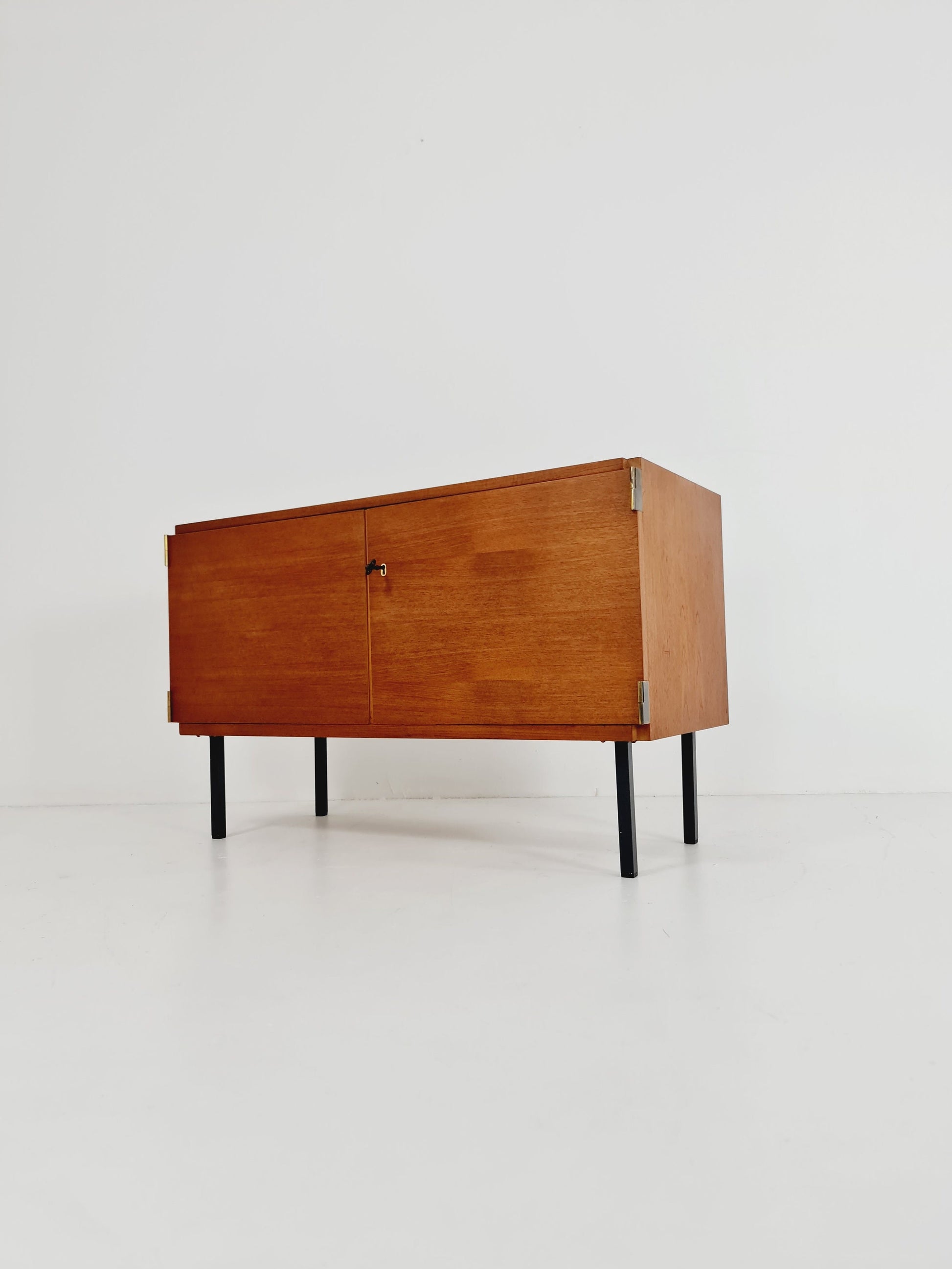 Mid century teak German modern cabinet, sideboard By Rego 60s