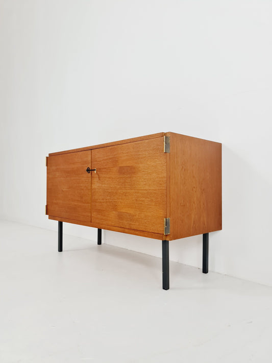 Mid century teak German modern cabinet, sideboard By Rego 60s