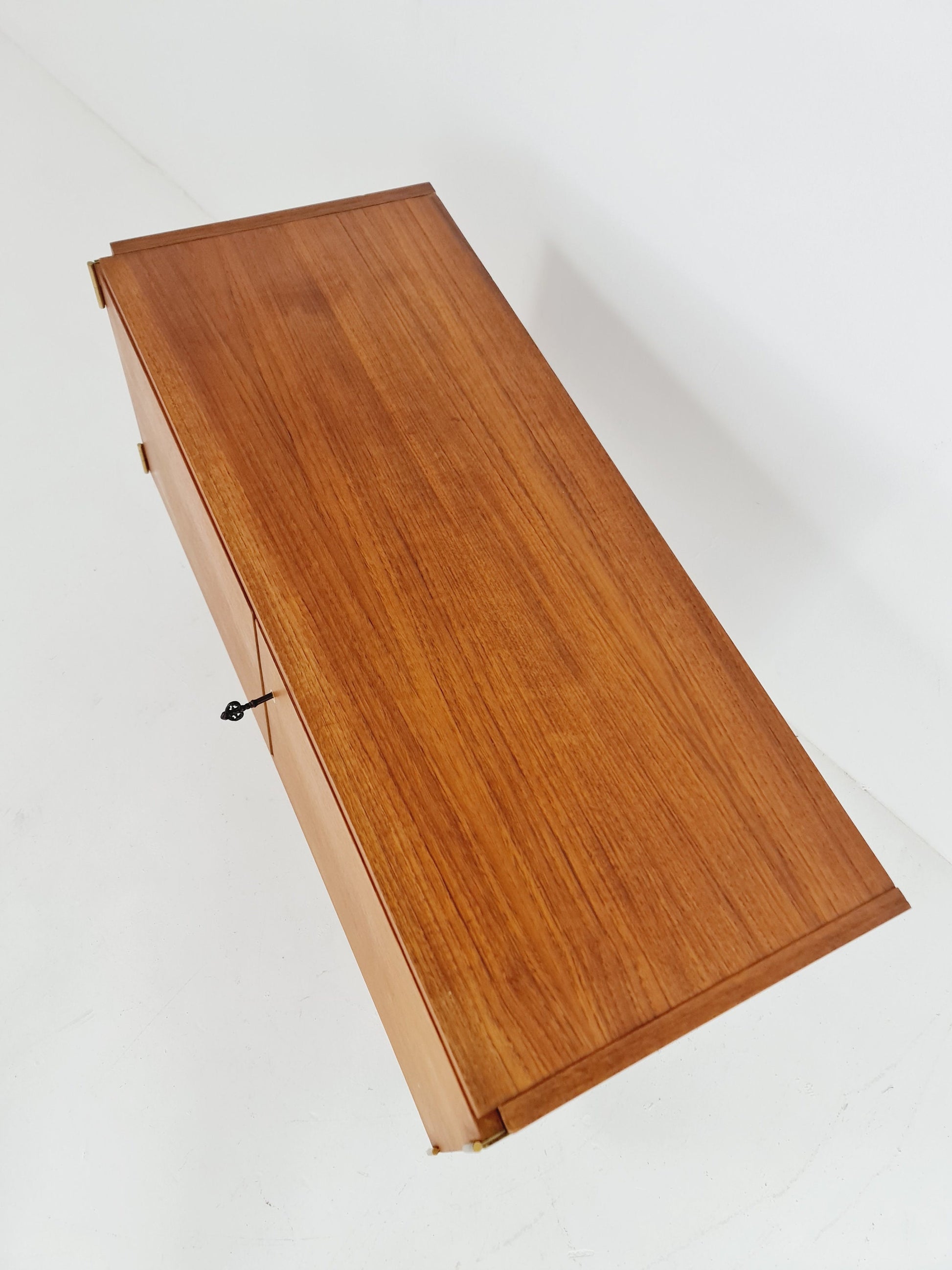 Mid century teak German modern cabinet, sideboard By Rego 60s