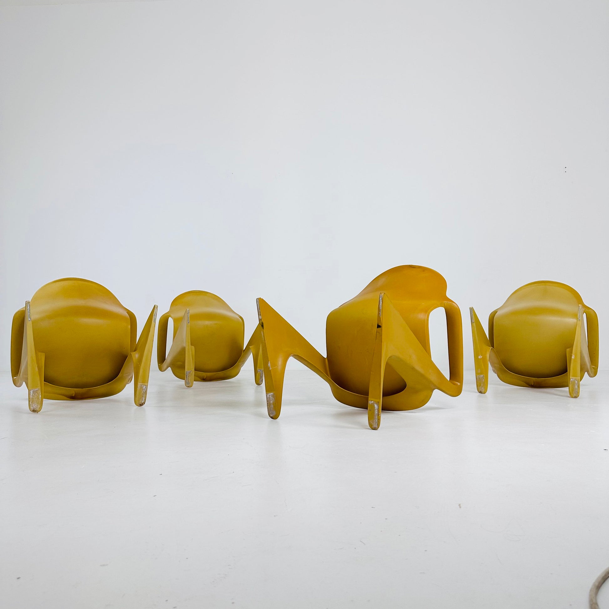 Set of 4 Kangoroo vintage Z Chairs by Ernst Moeckl - 1960s