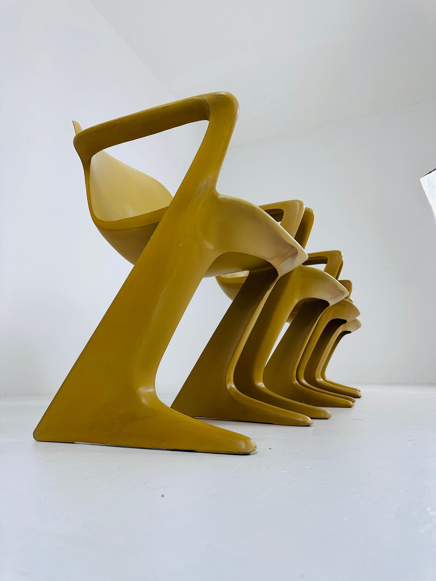 Set of 4 Kangoroo vintage Z Chairs by Ernst Moeckl - 1960s