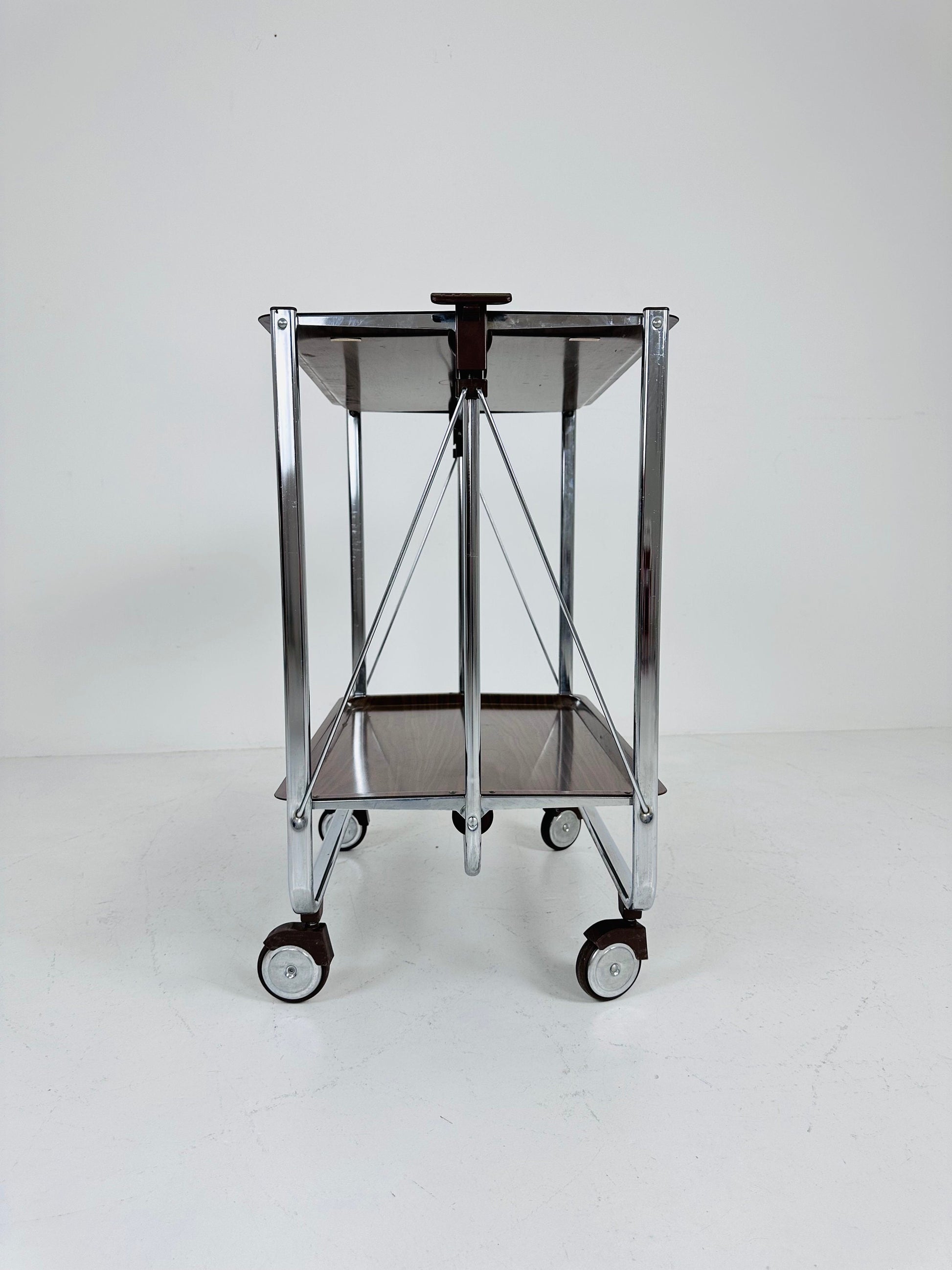 Foldable mid century tea cart Serving Trolley, 1960s