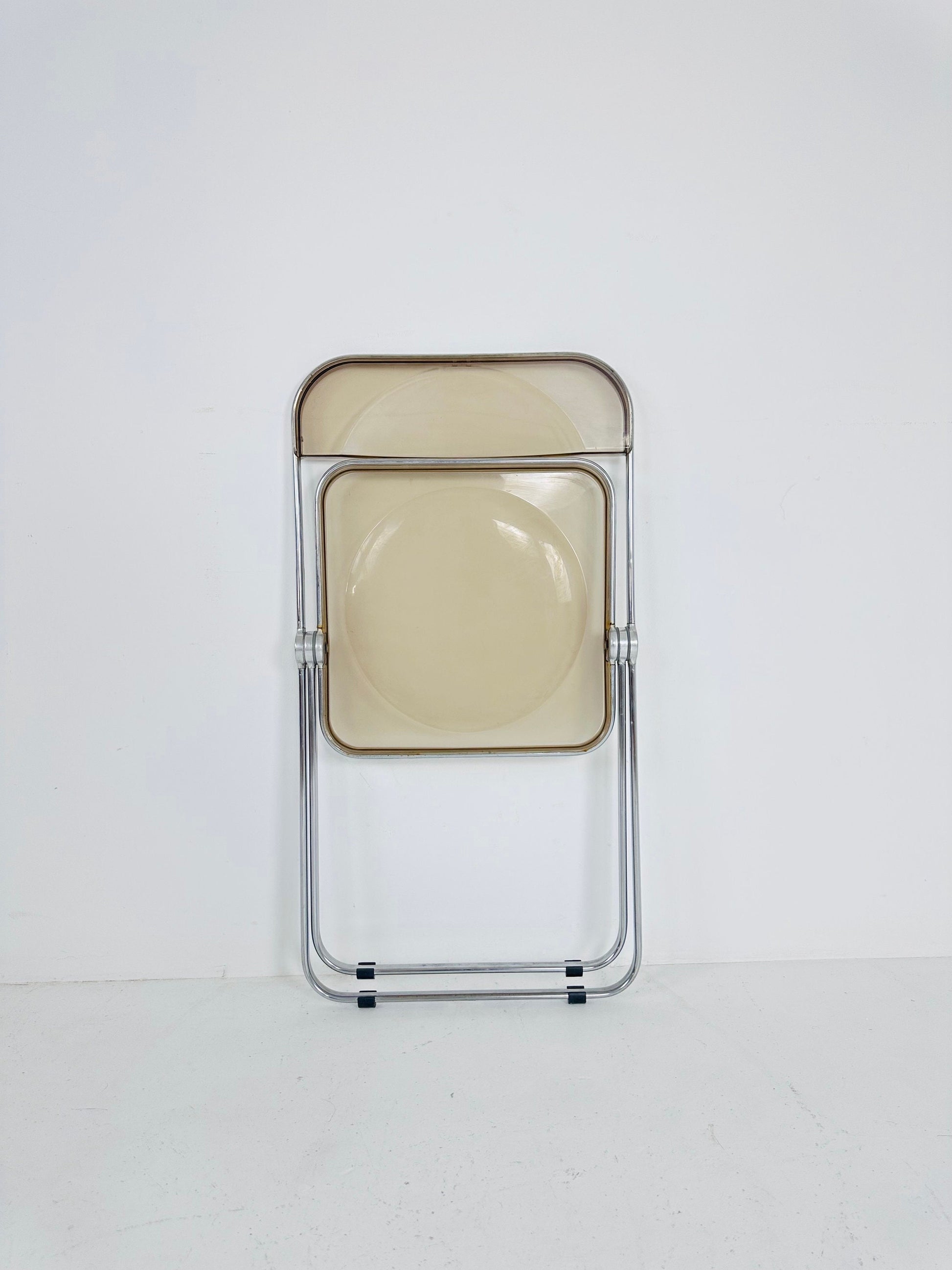 Vintage Italian Plia Folding Chair by Giancarlo Piretti for Castelli, 1970s